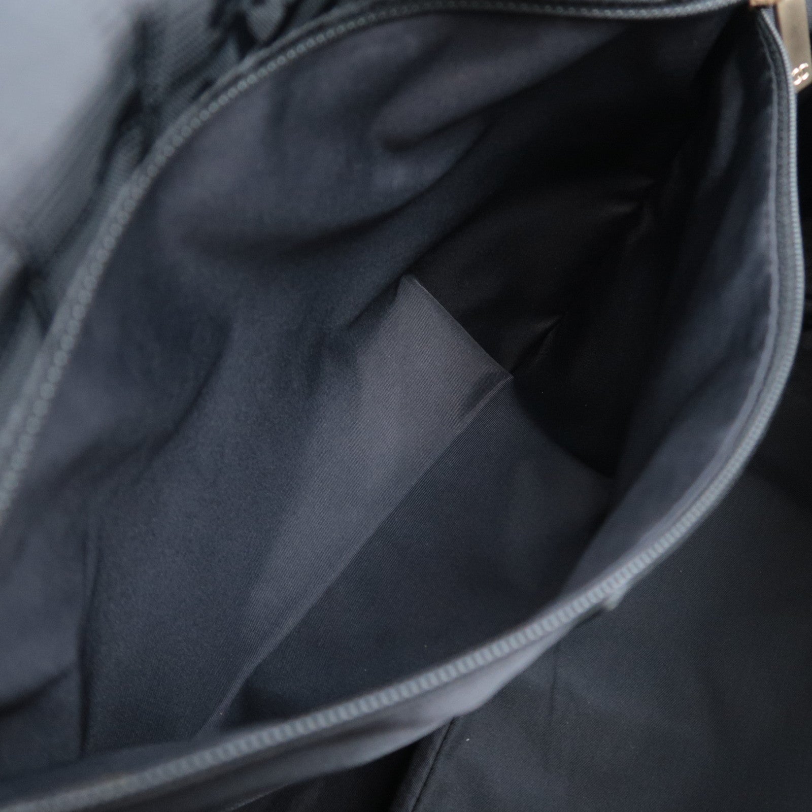 CHANEL New Travel Line Nylon Jacquard Shoulder Bag Black
