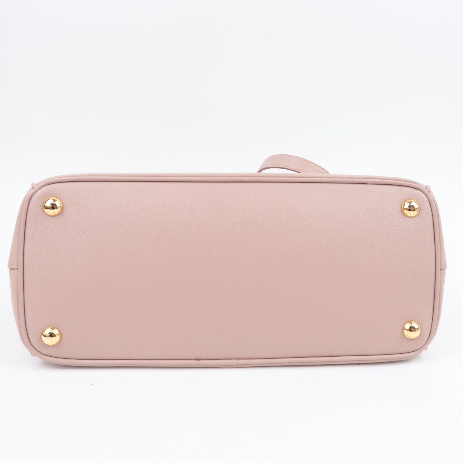 PRADA Galleria Saffiano 2Way Leather Handbag Pink Beige BN1801