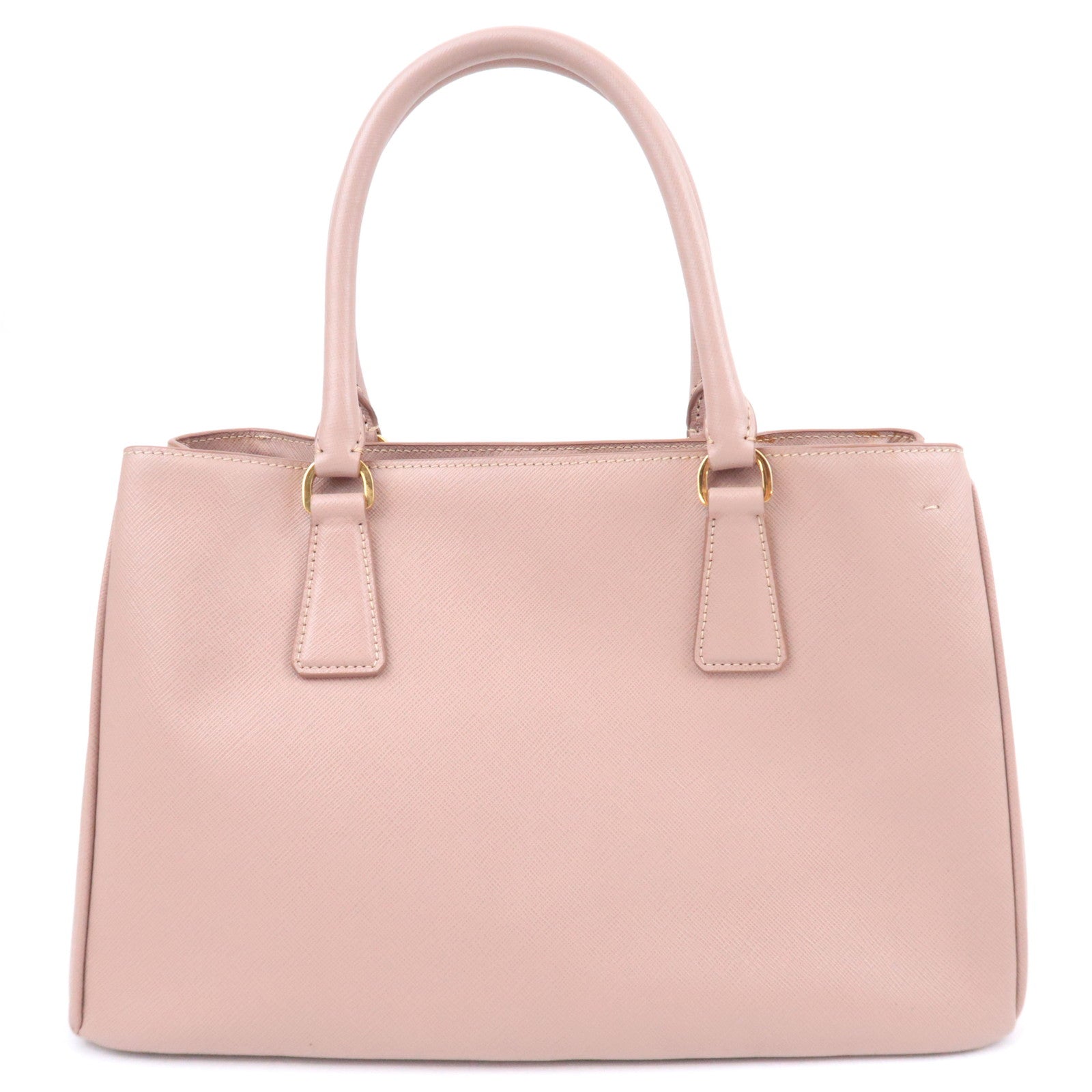 PRADA Galleria Saffiano 2Way Handbag Pink Beige