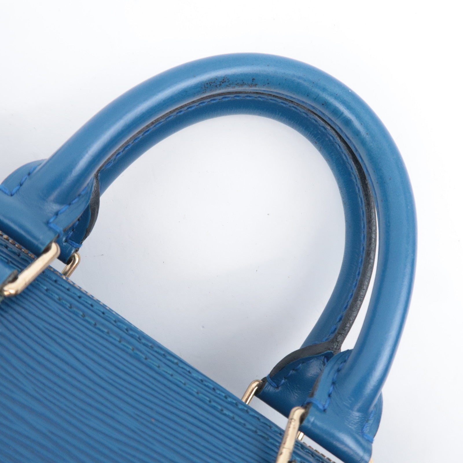 Louis Vuitton Epi Speedy 25 Handbag Toledo Blue M43015