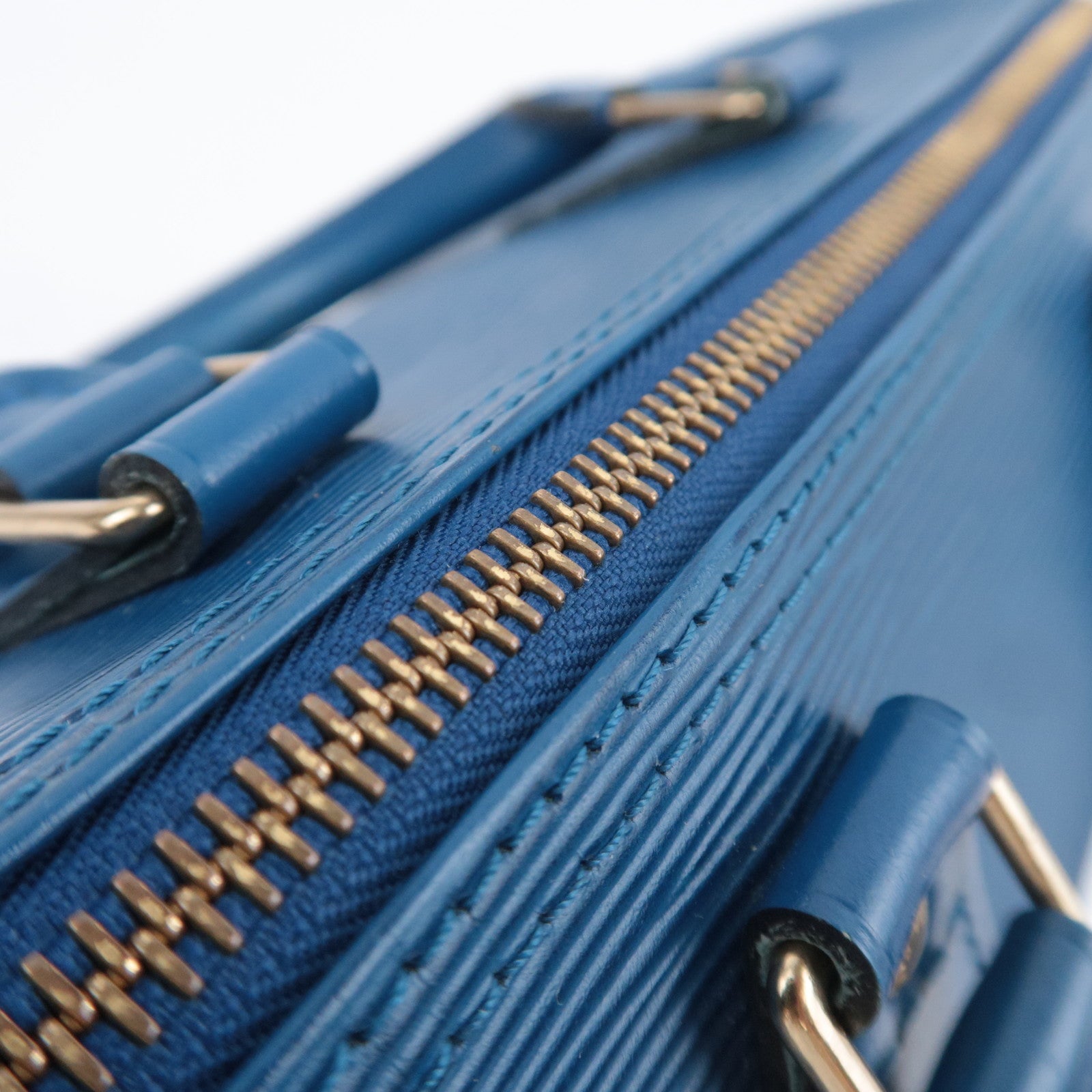Louis Vuitton Epi Speedy 25 Handbag Toledo Blue M43015