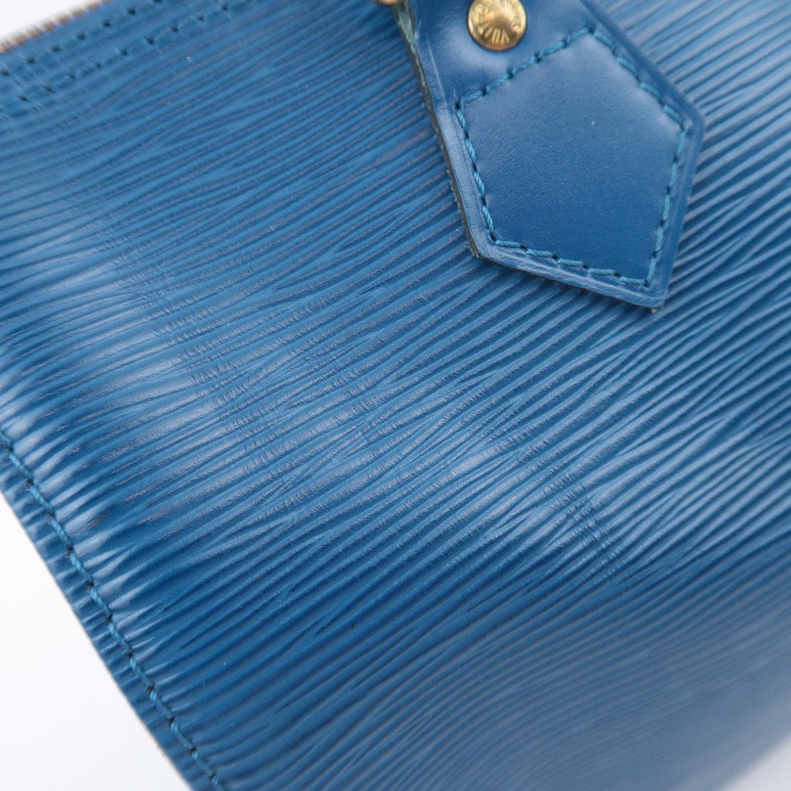 Louis Vuitton Epi Speedy 25 Handbag Toledo Blue M43015