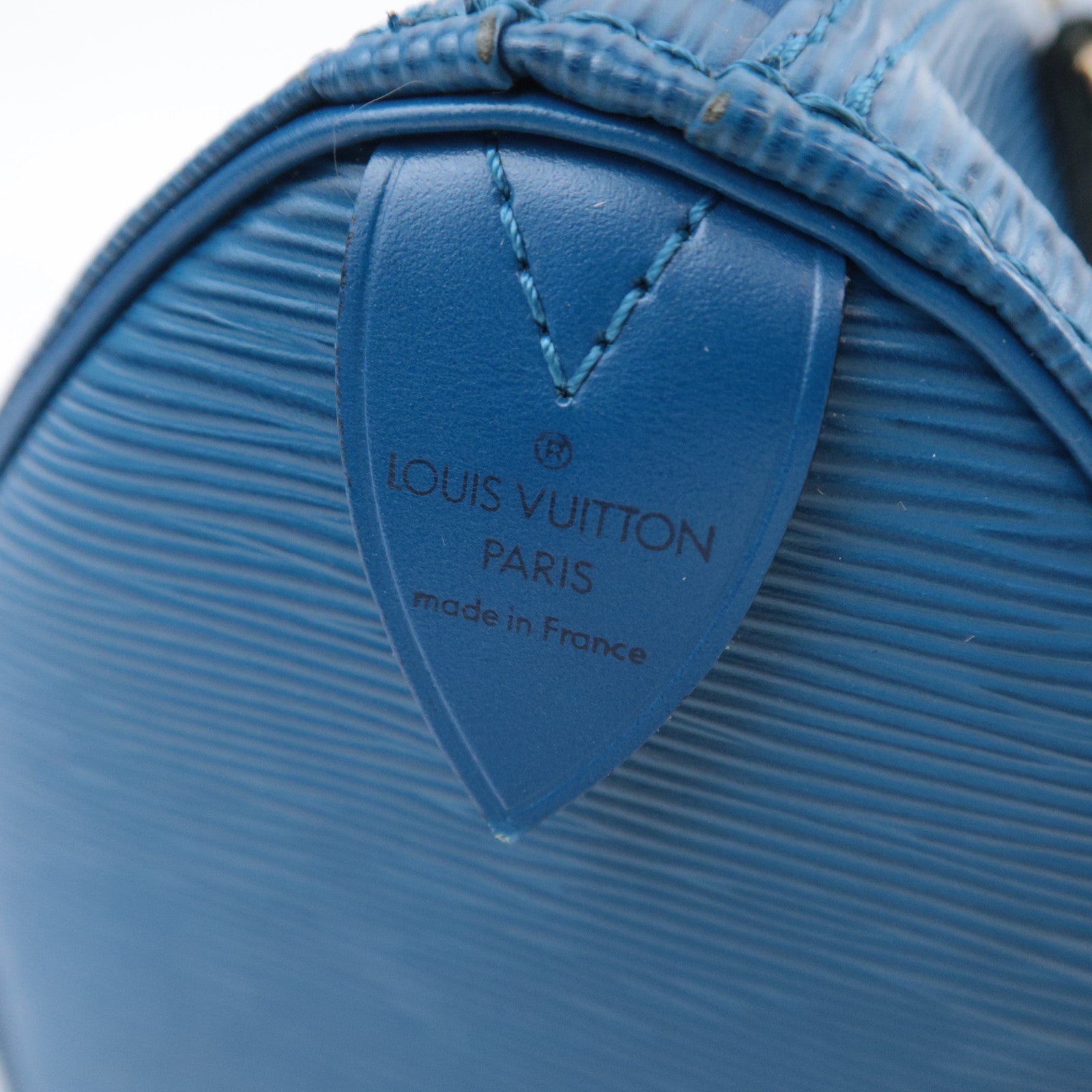 Louis Vuitton Epi Speedy 25 Handbag Toledo Blue M43015