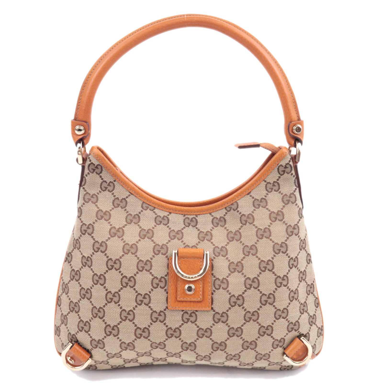 GUCCI Abby GG Canvas Shoulder Bag Brown 13073891637
