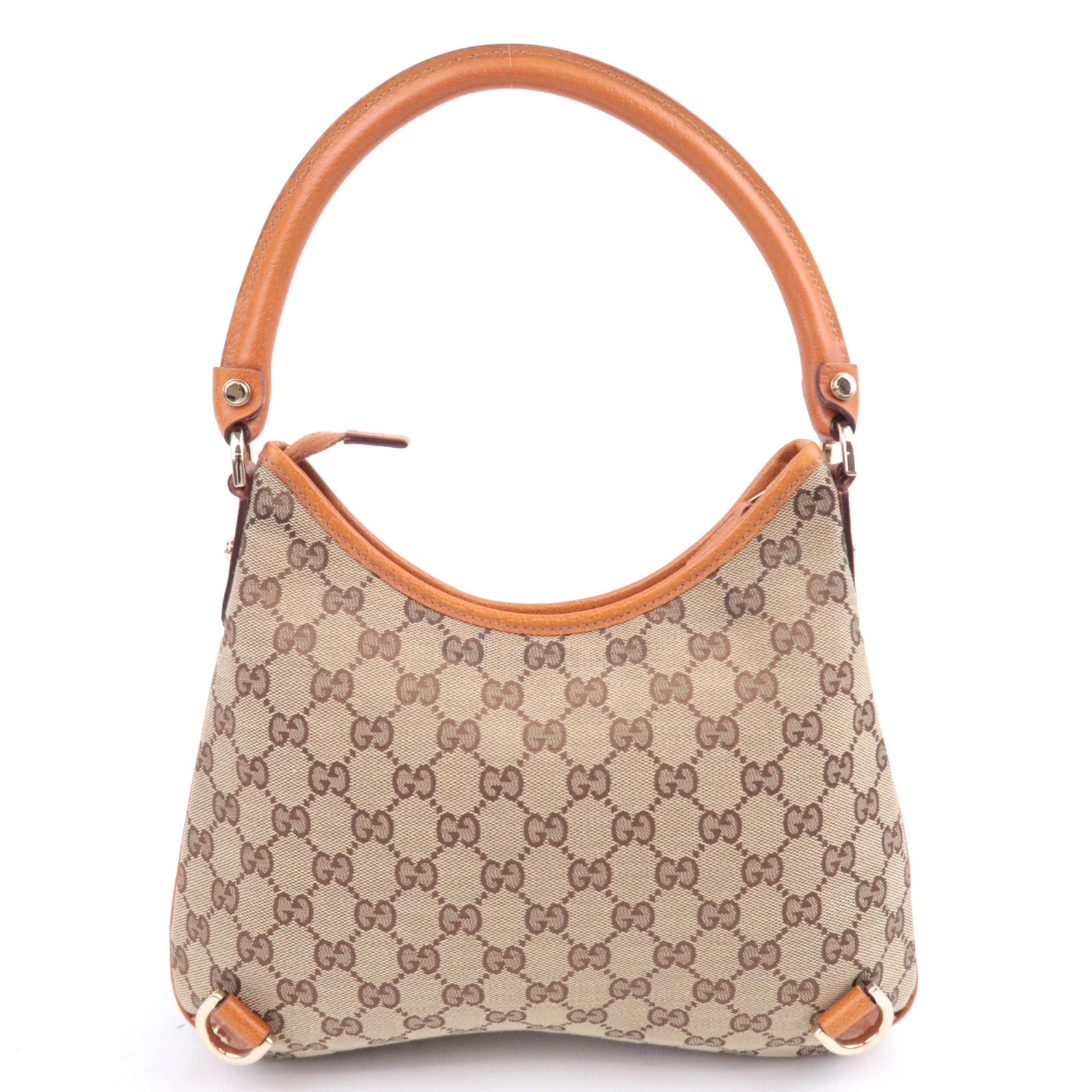 GUCCI Abby GG Canvas Shoulder Bag Brown 130738
