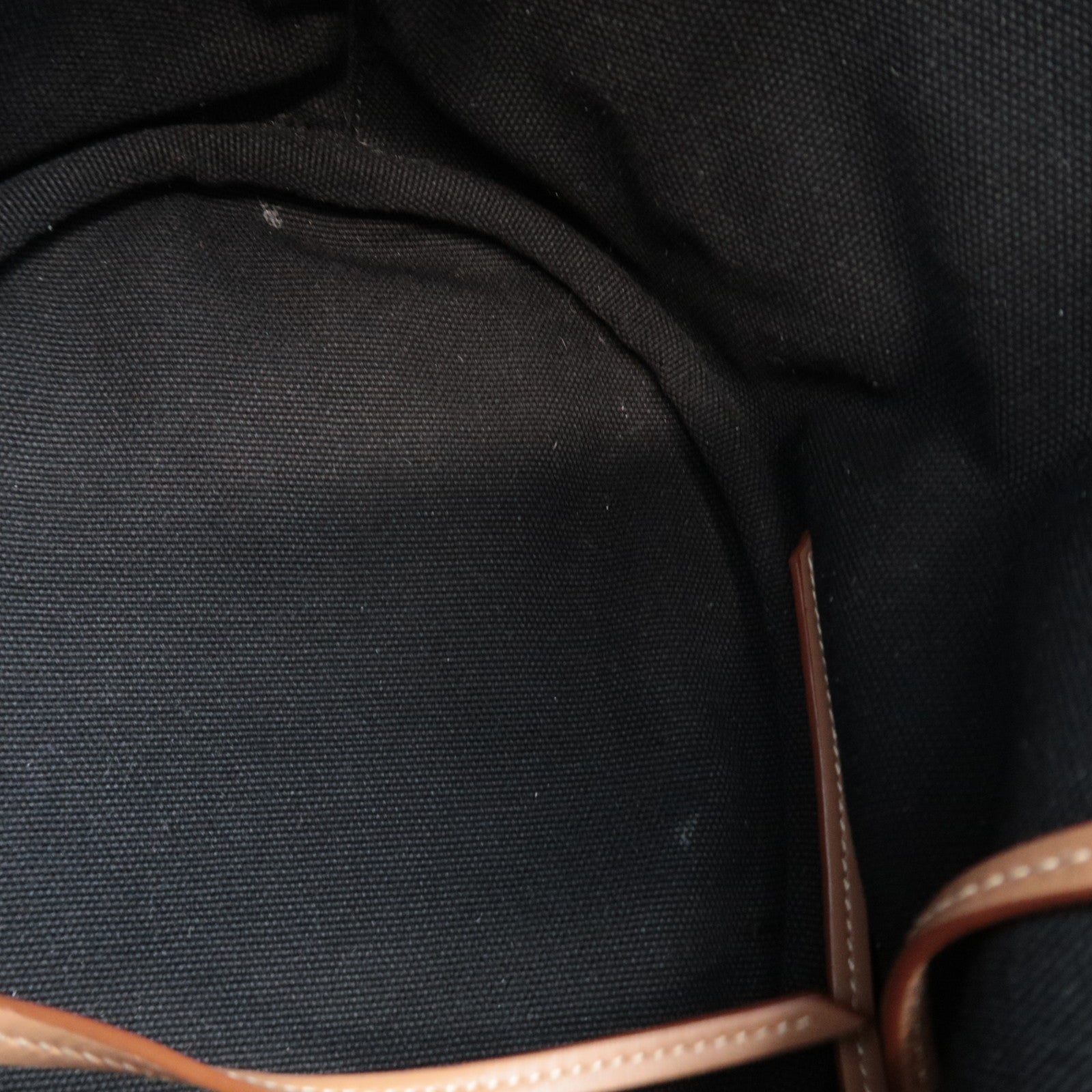 PRADA Canapa Bucket Canvas Tote Bag Black
