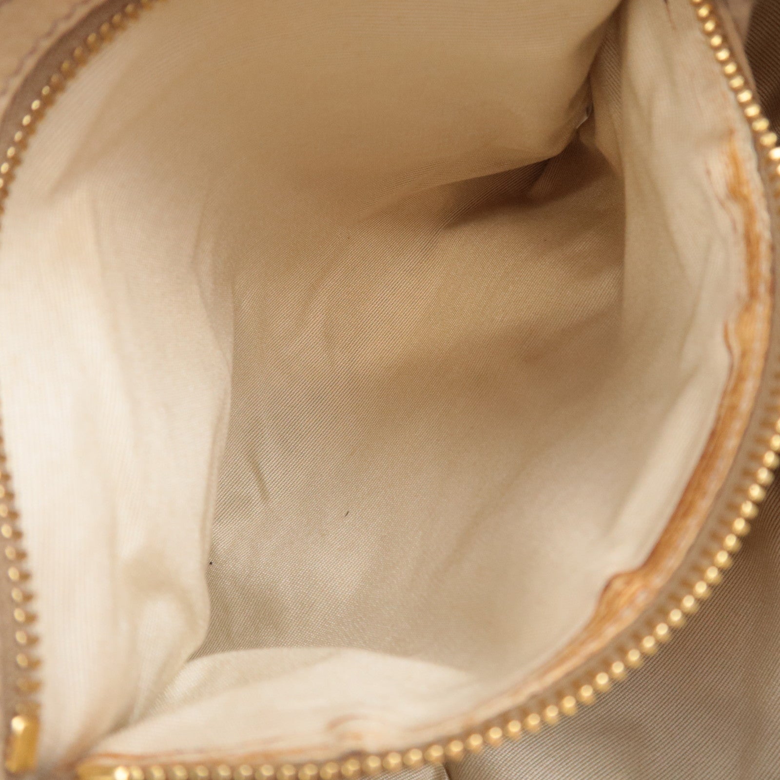 PRADA Leather Shoulder Bag Beige BR4070