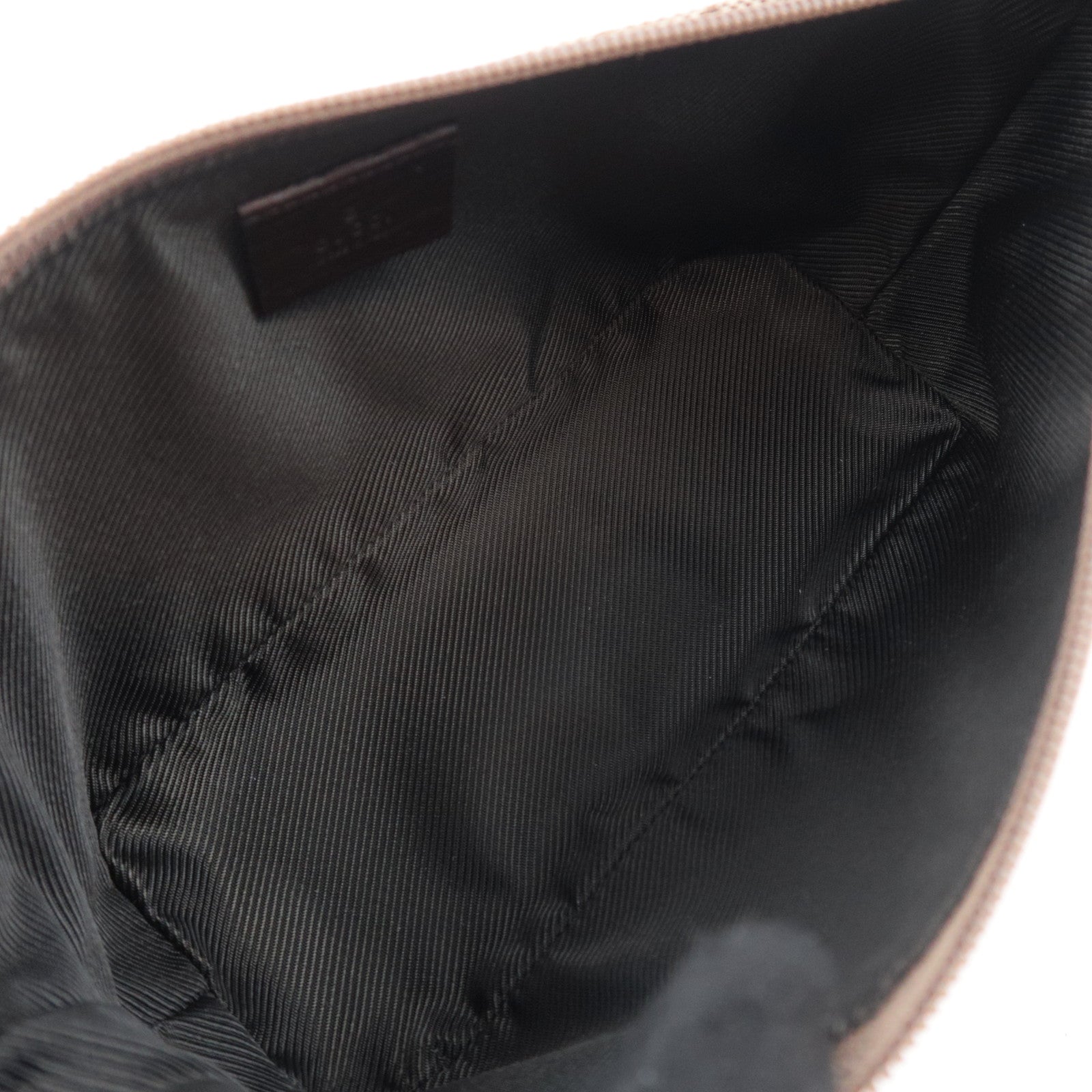GUCCI Boat Bag GG Canvas Handbag Brown 07198