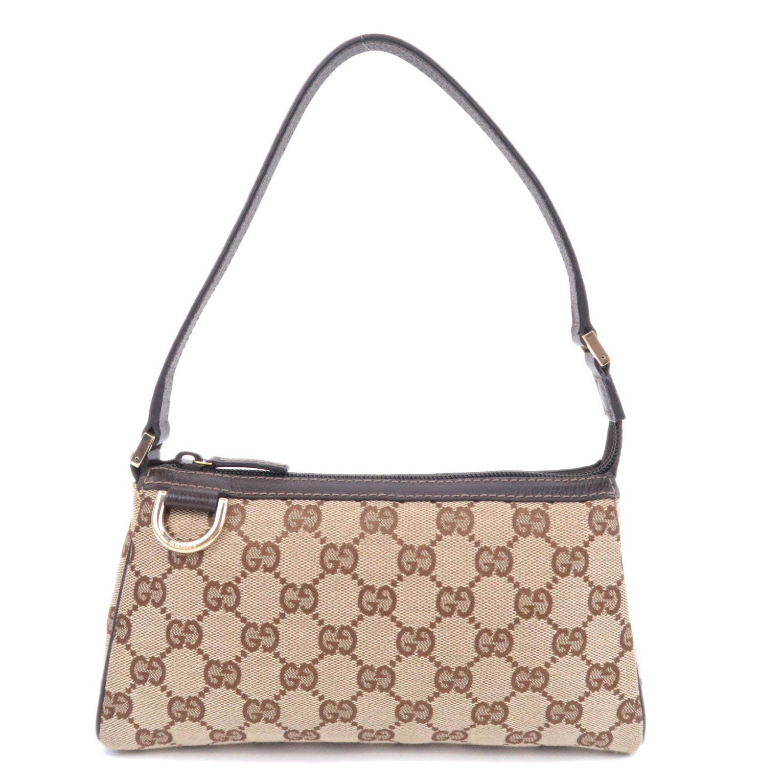 GUCCI Abby GG Canvas Handbag Brown 14575091648