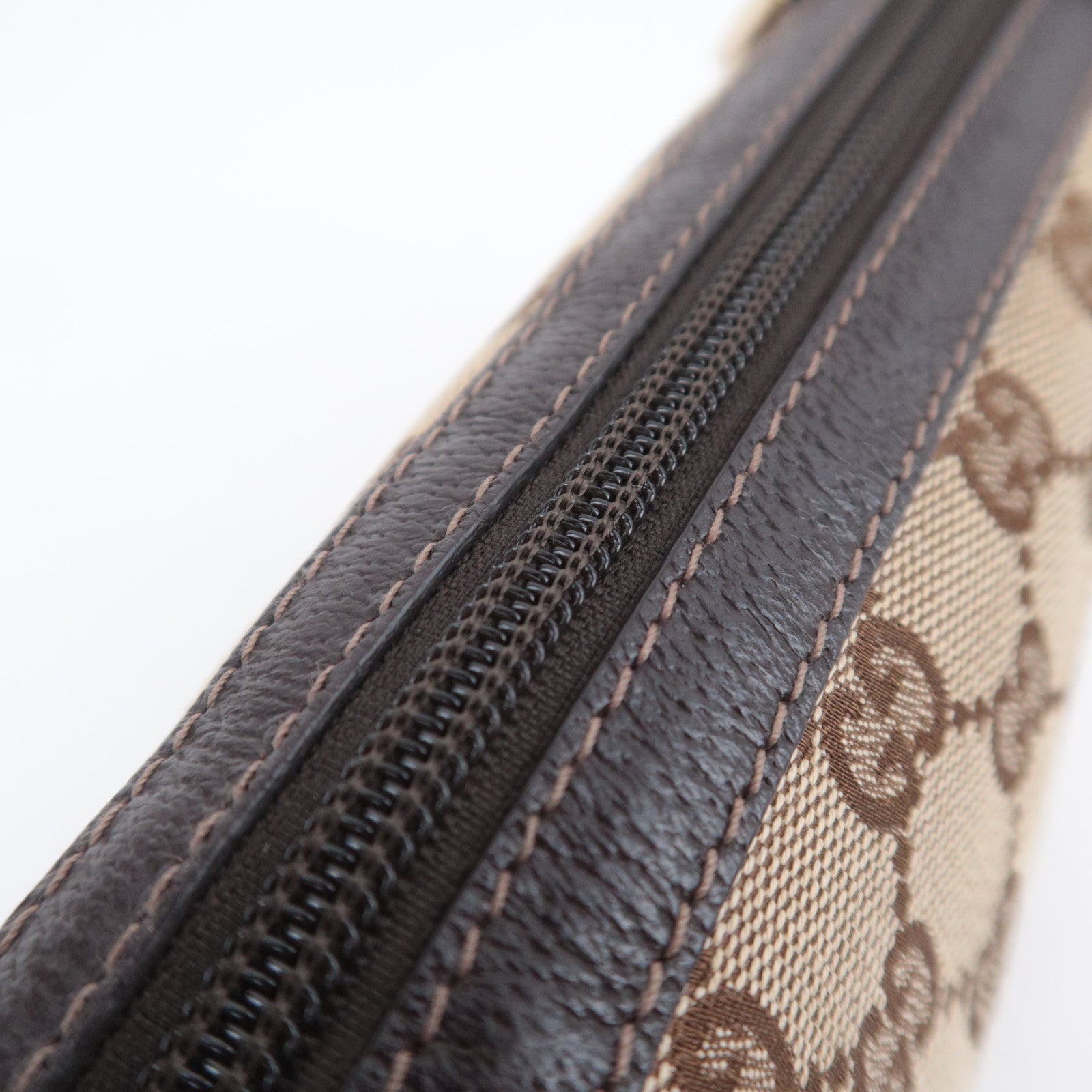 GUCCI Abby GG Canvas Handbag Brown 145750