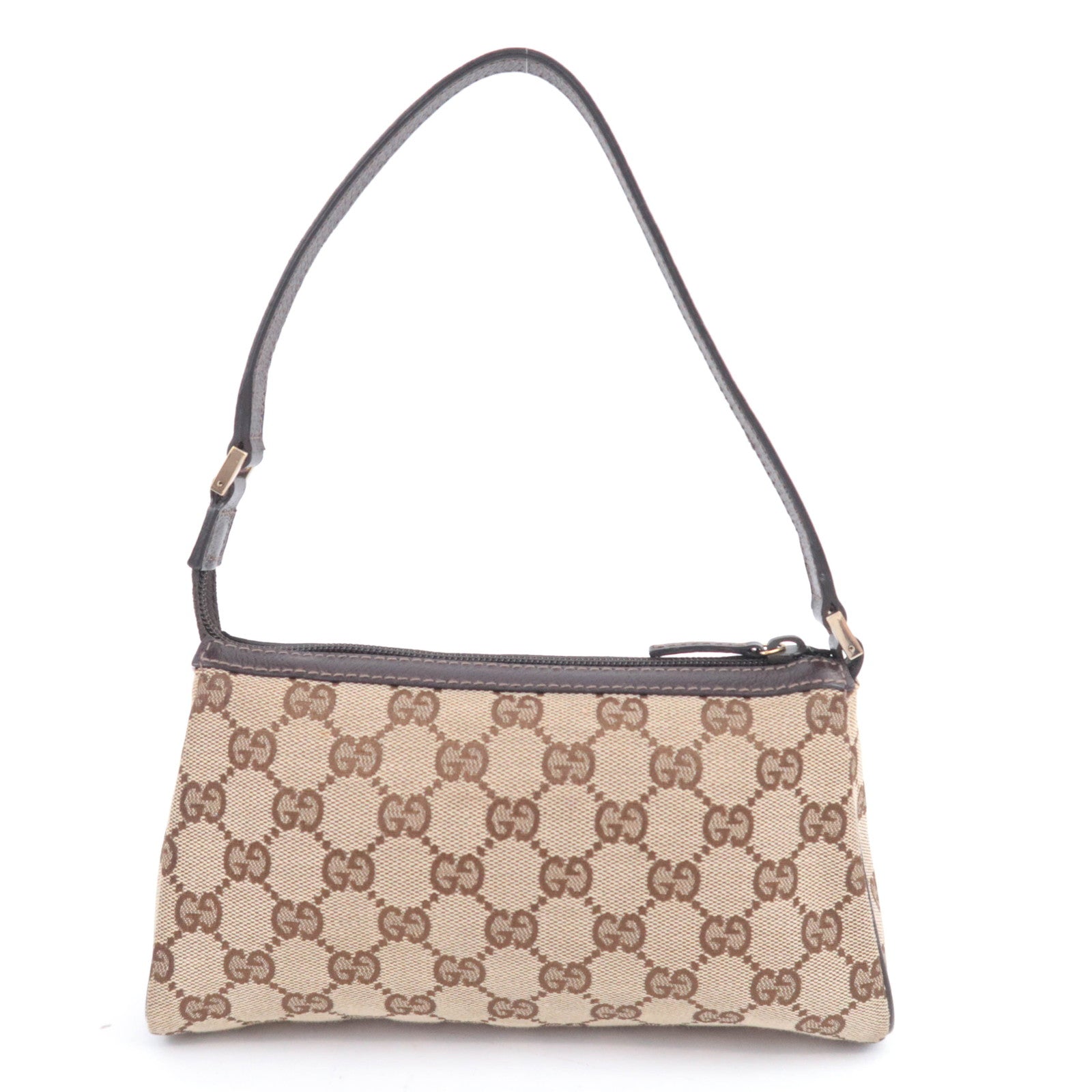 GUCCI Abby GG Canvas Handbag Brown 145750