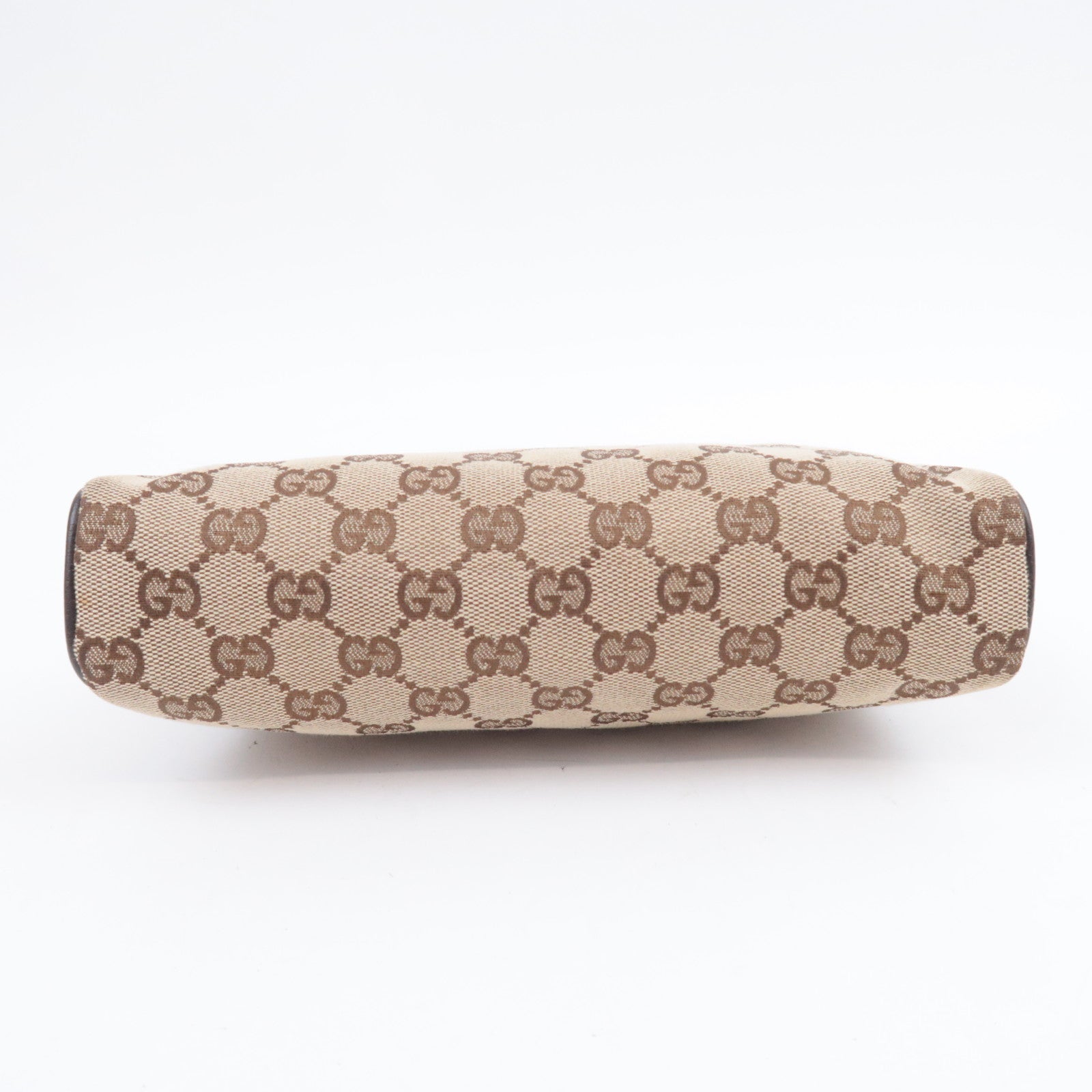 GUCCI Abby GG Canvas Handbag Brown 145750