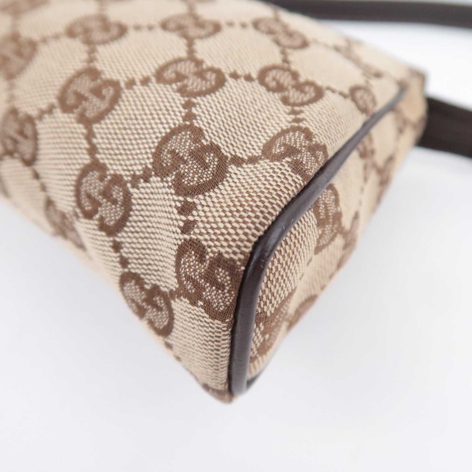 GUCCI Abby GG Canvas Handbag Brown 145750