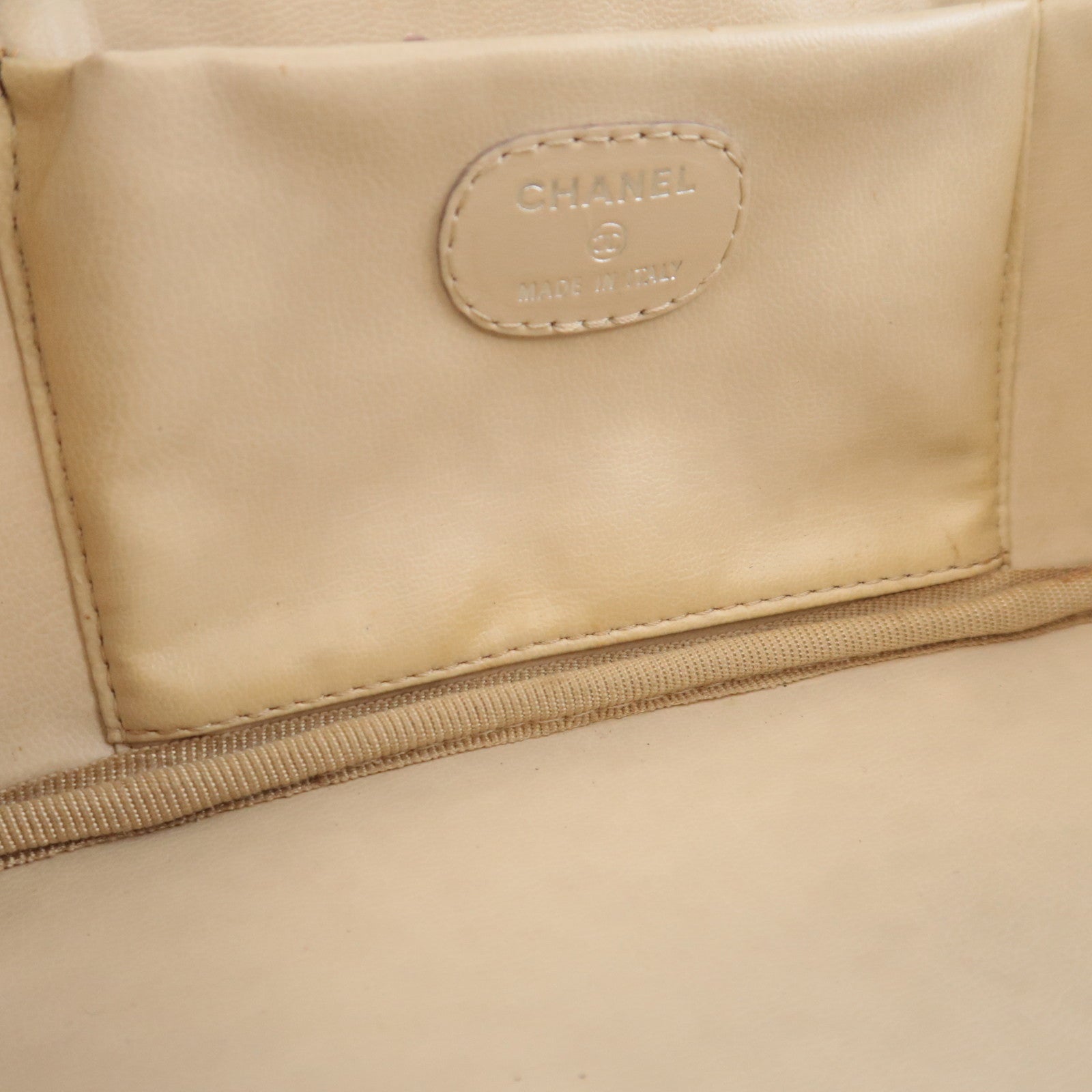 CHANEL Coco Mark Vanity Bag Caviarskin Lime Green Gold HDW