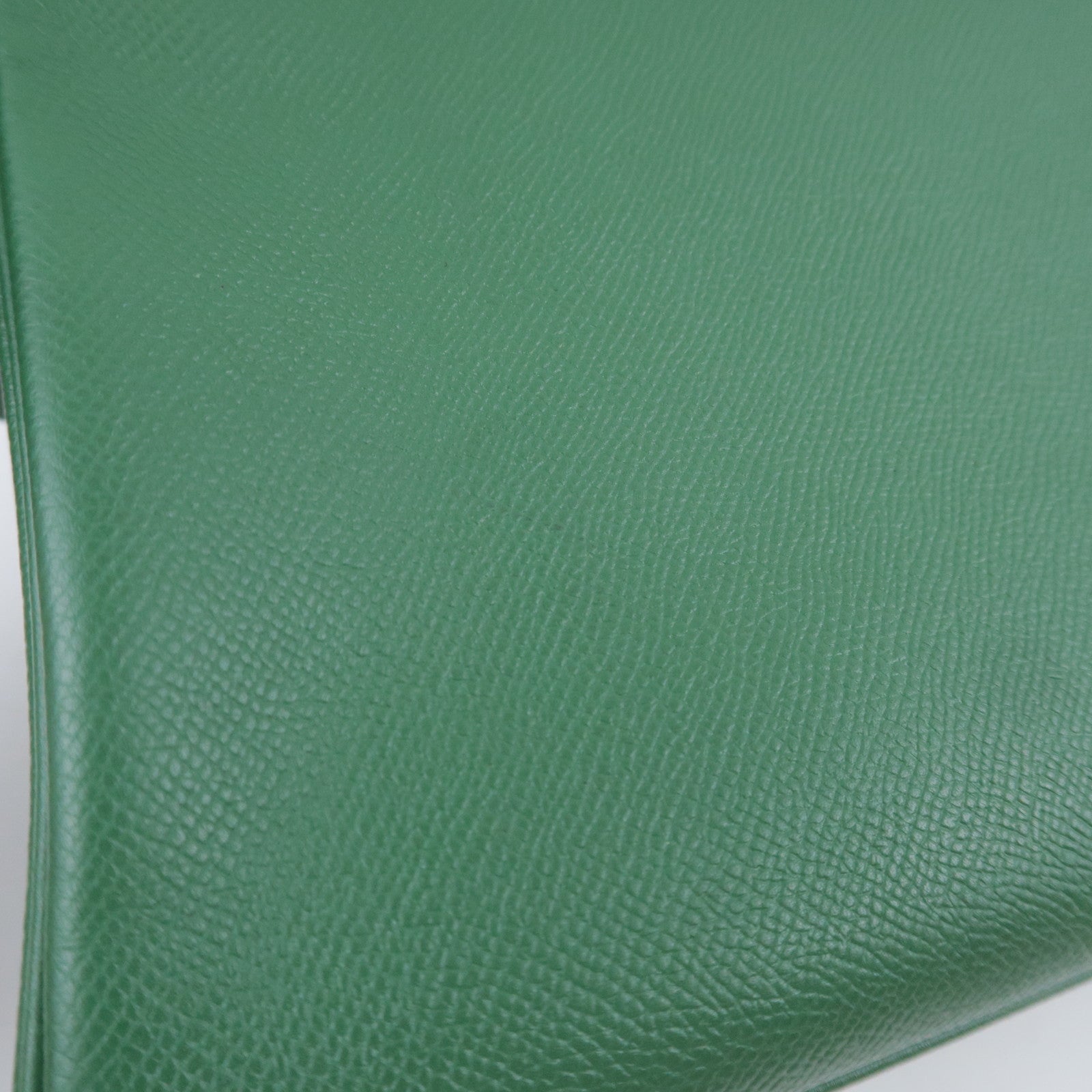 HERMES Kelly 32 □D Stamp (2000) Courchevel Green