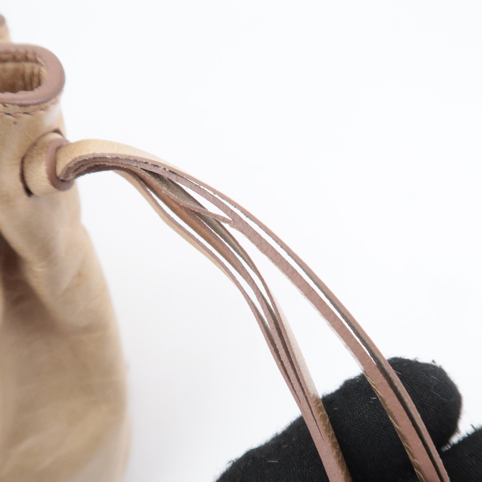MIU MIU 2Way Leather Handbag Beige