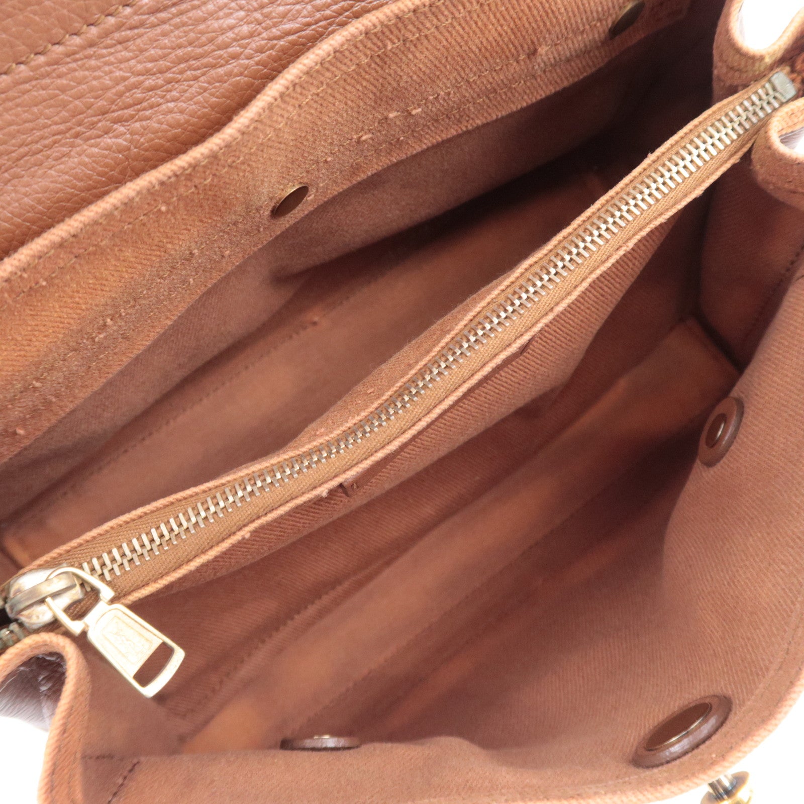 SAINT LAURENT YSL Muse Two 2Way Handbag Brown 283761