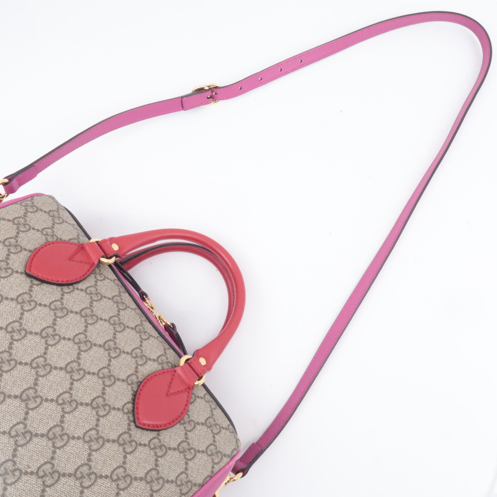 GUCCI 2Way GG Supreme Handbag Bag 409529