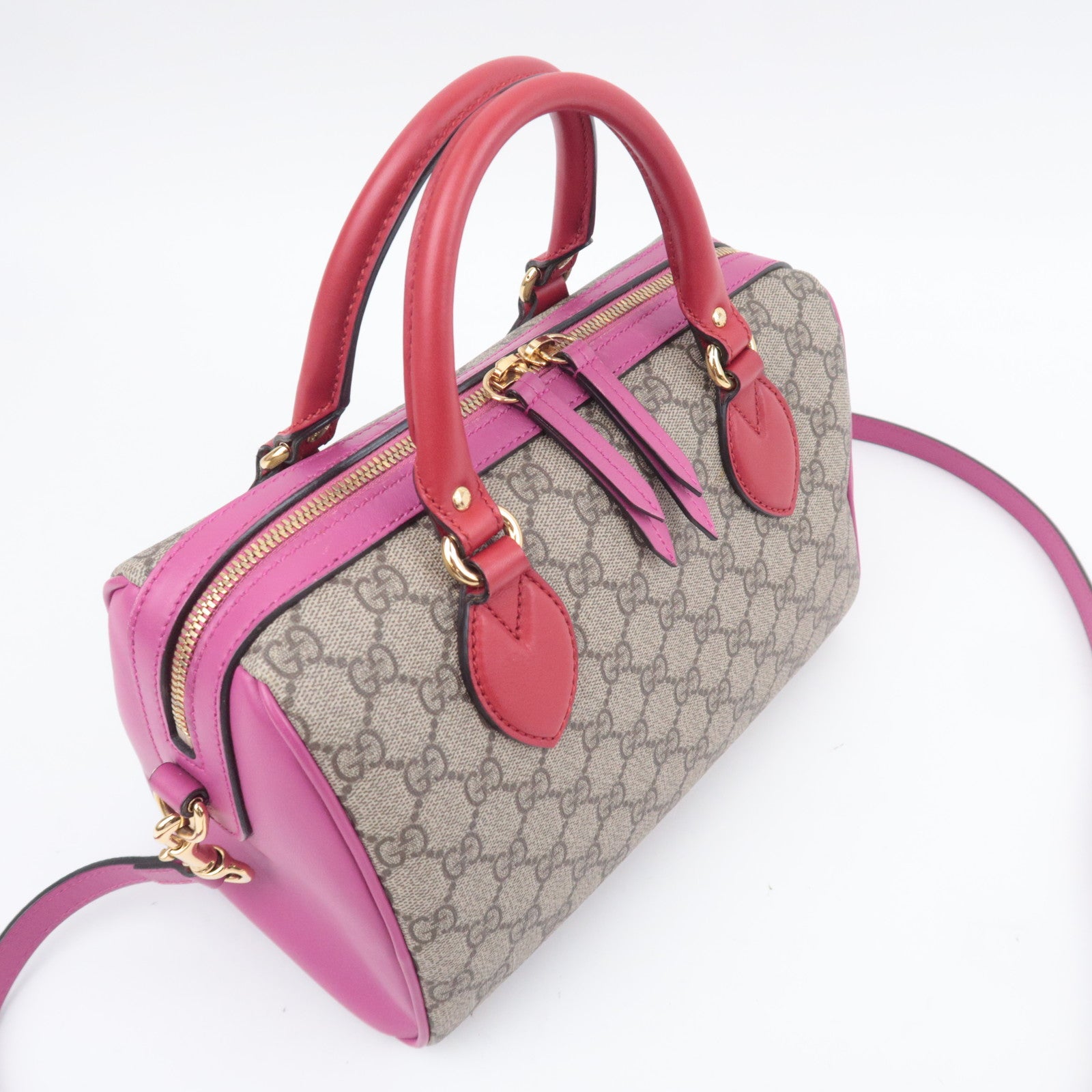 GUCCI 2Way GG Supreme Handbag Bag 409529