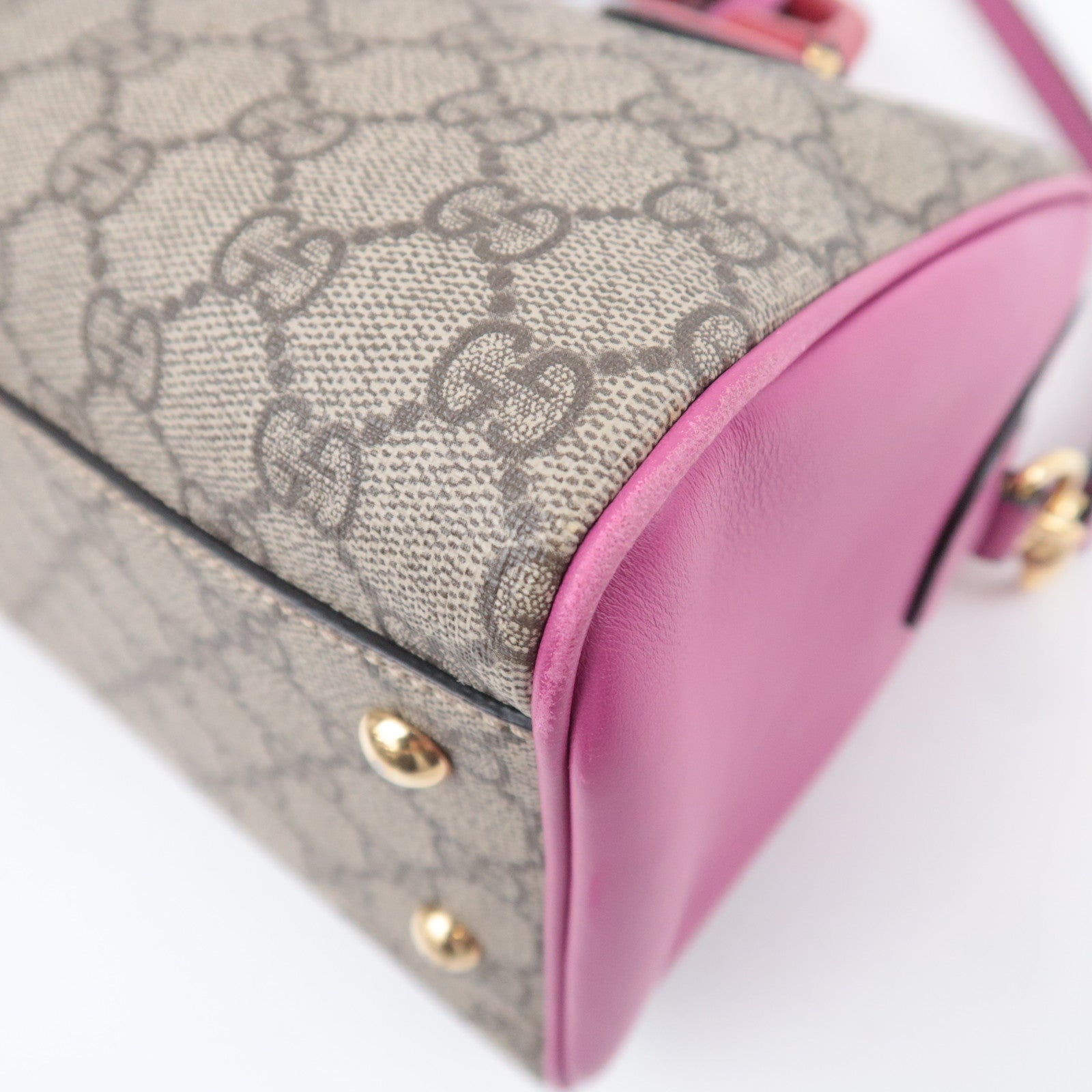 GUCCI 2Way GG Supreme Handbag Bag 409529