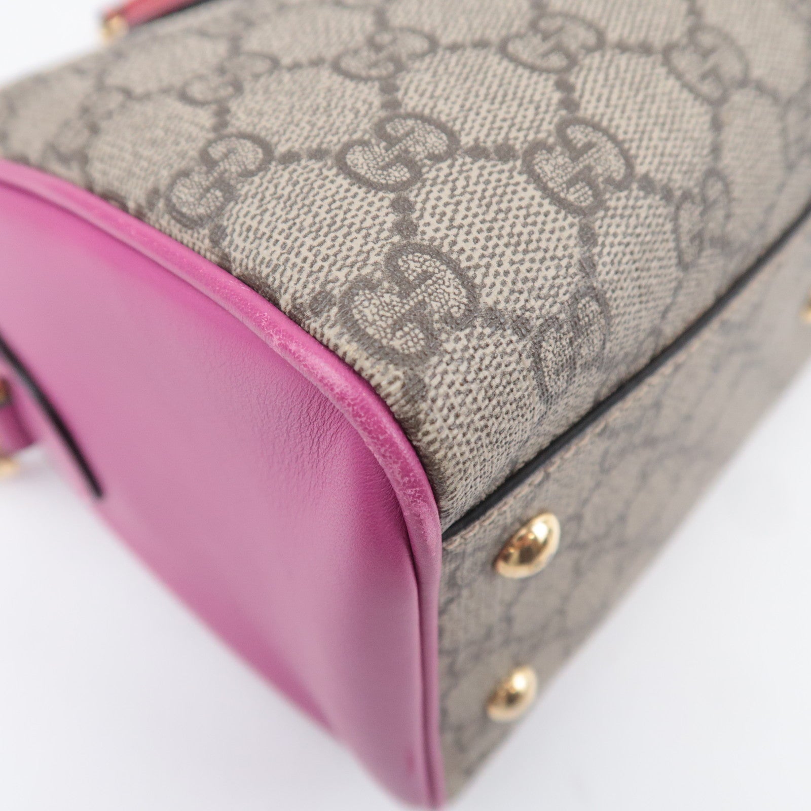 GUCCI 2Way GG Supreme Handbag Bag 409529