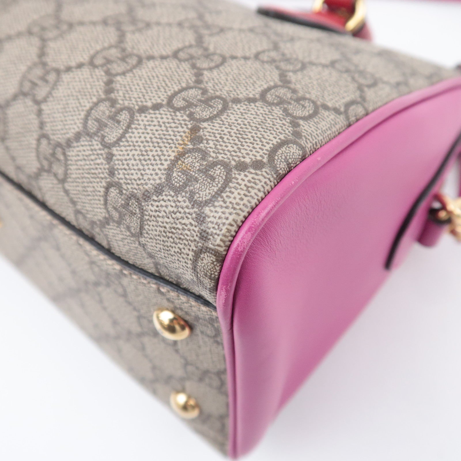GUCCI 2Way GG Supreme Handbag Bag 409529