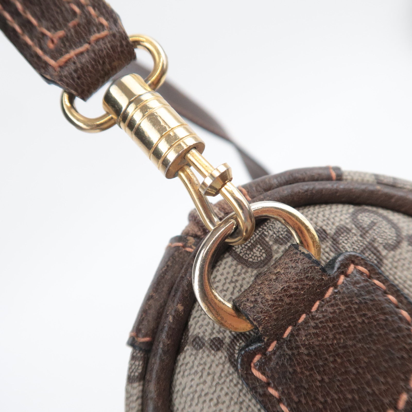 GUCCI Old Gucci GG Plus 2Way Handbag Beige