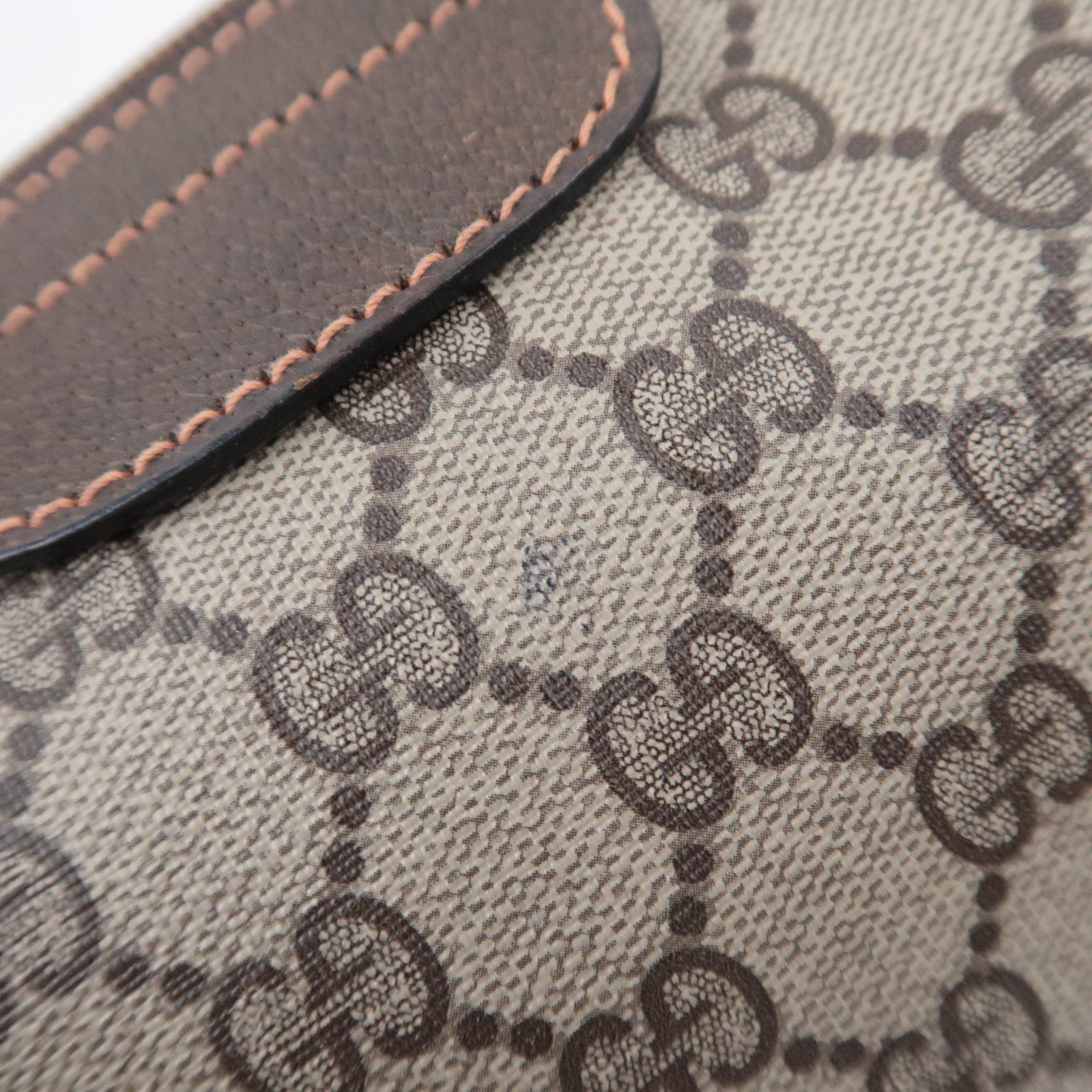 GUCCI Old Gucci GG Plus 2Way Handbag Beige