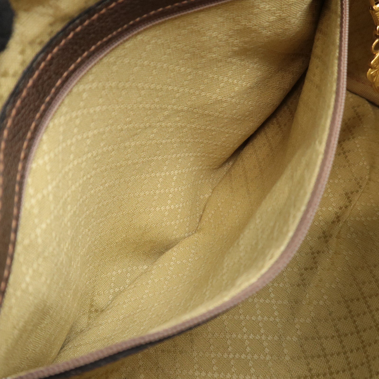 GUCCI Old Gucci GG Plus 2Way Handbag Beige
