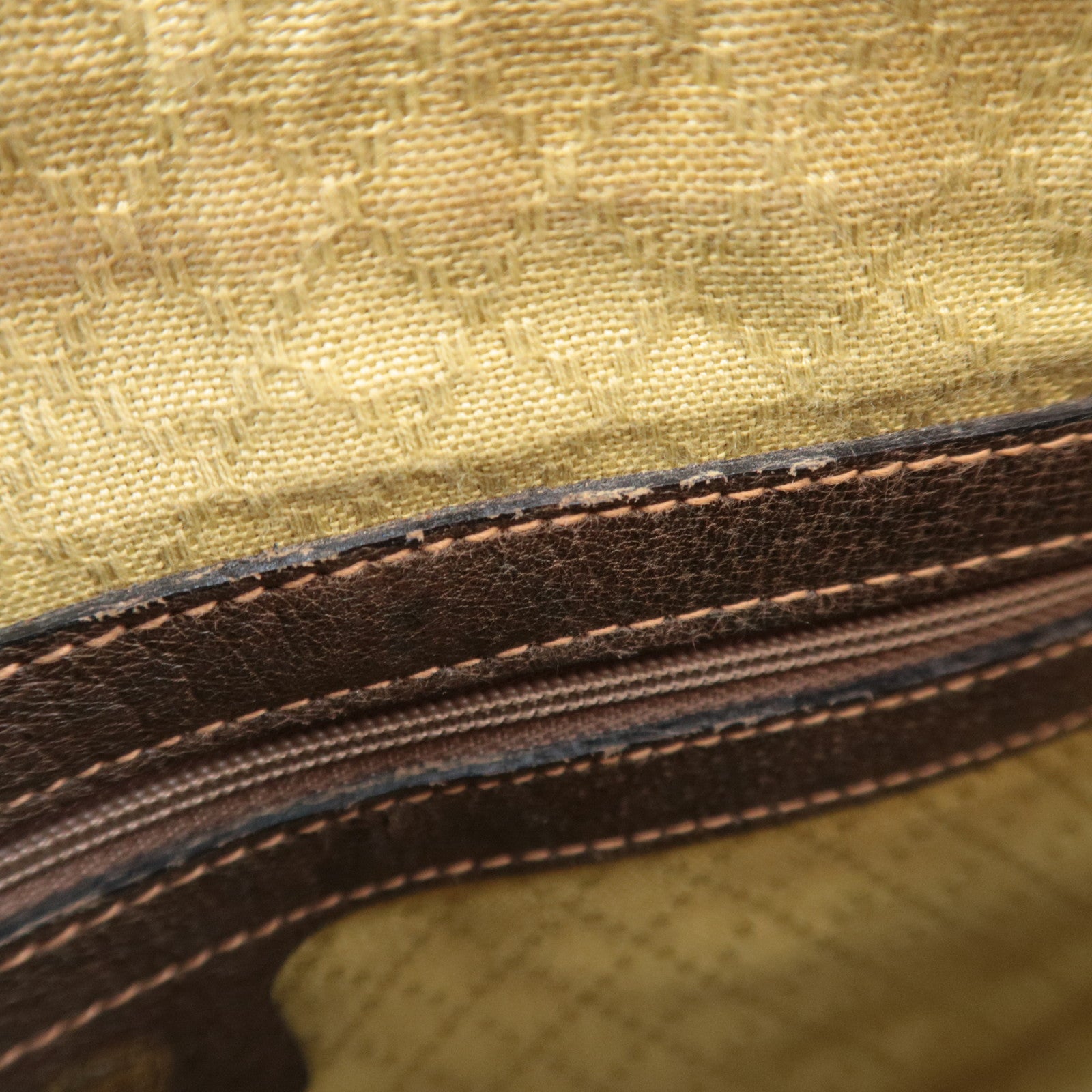 GUCCI Old Gucci GG Plus 2Way Handbag Beige