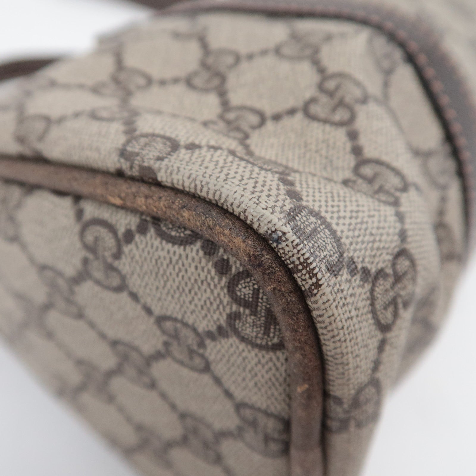 GUCCI Old Gucci GG Plus 2Way Handbag Beige