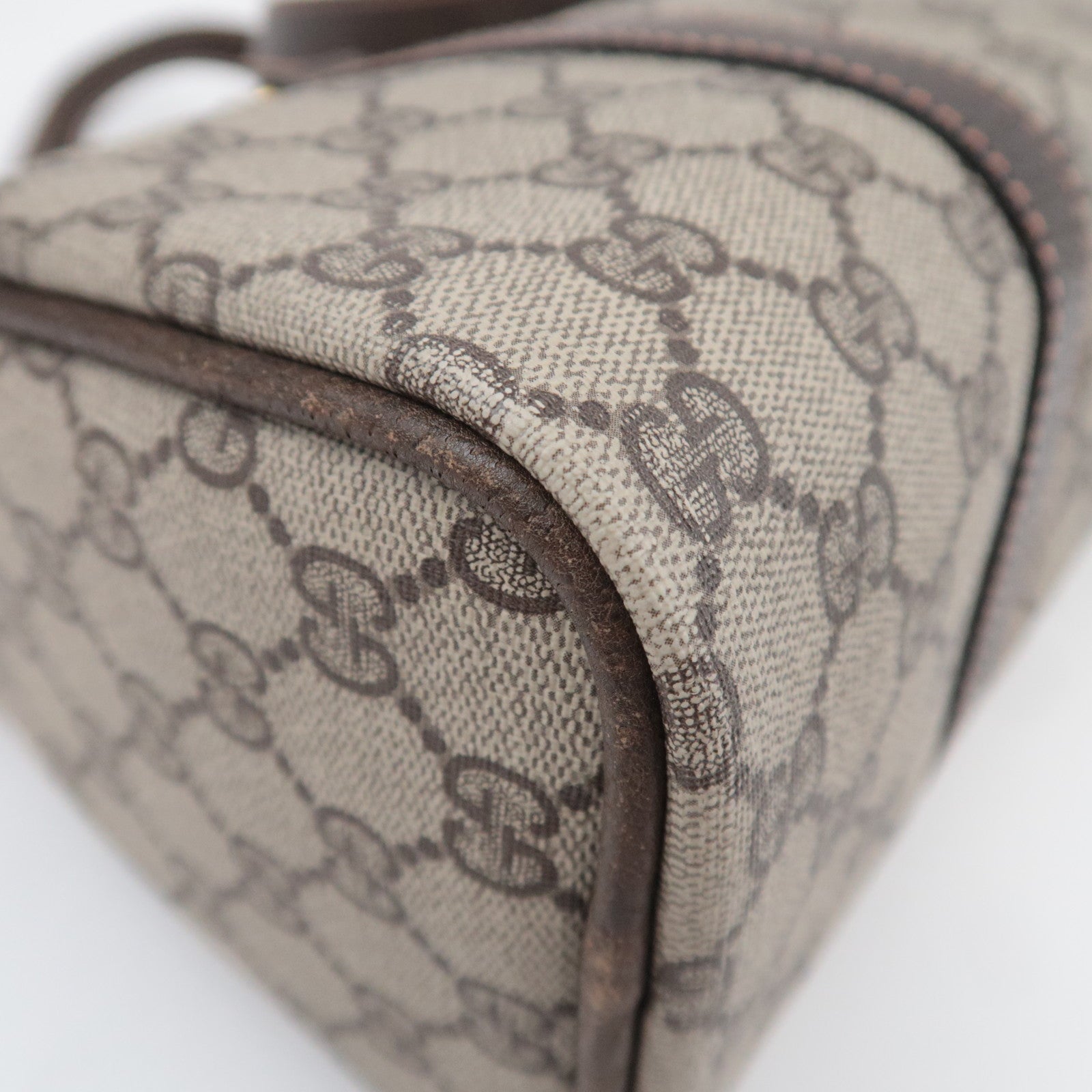 GUCCI Old Gucci GG Plus 2Way Handbag Beige