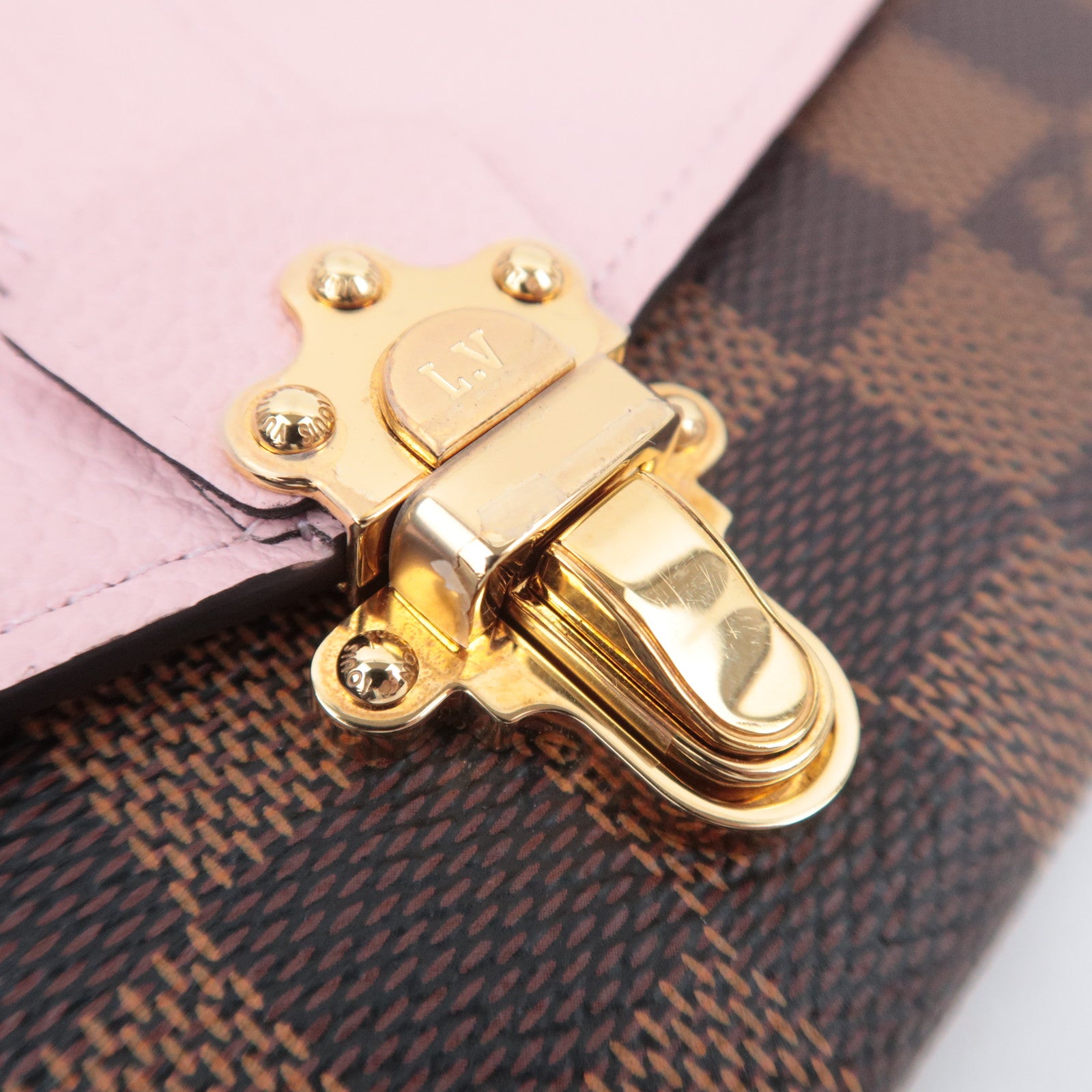 Louis Vuitton Damier Portefeuille Clapton Wallet Magnolia N64447