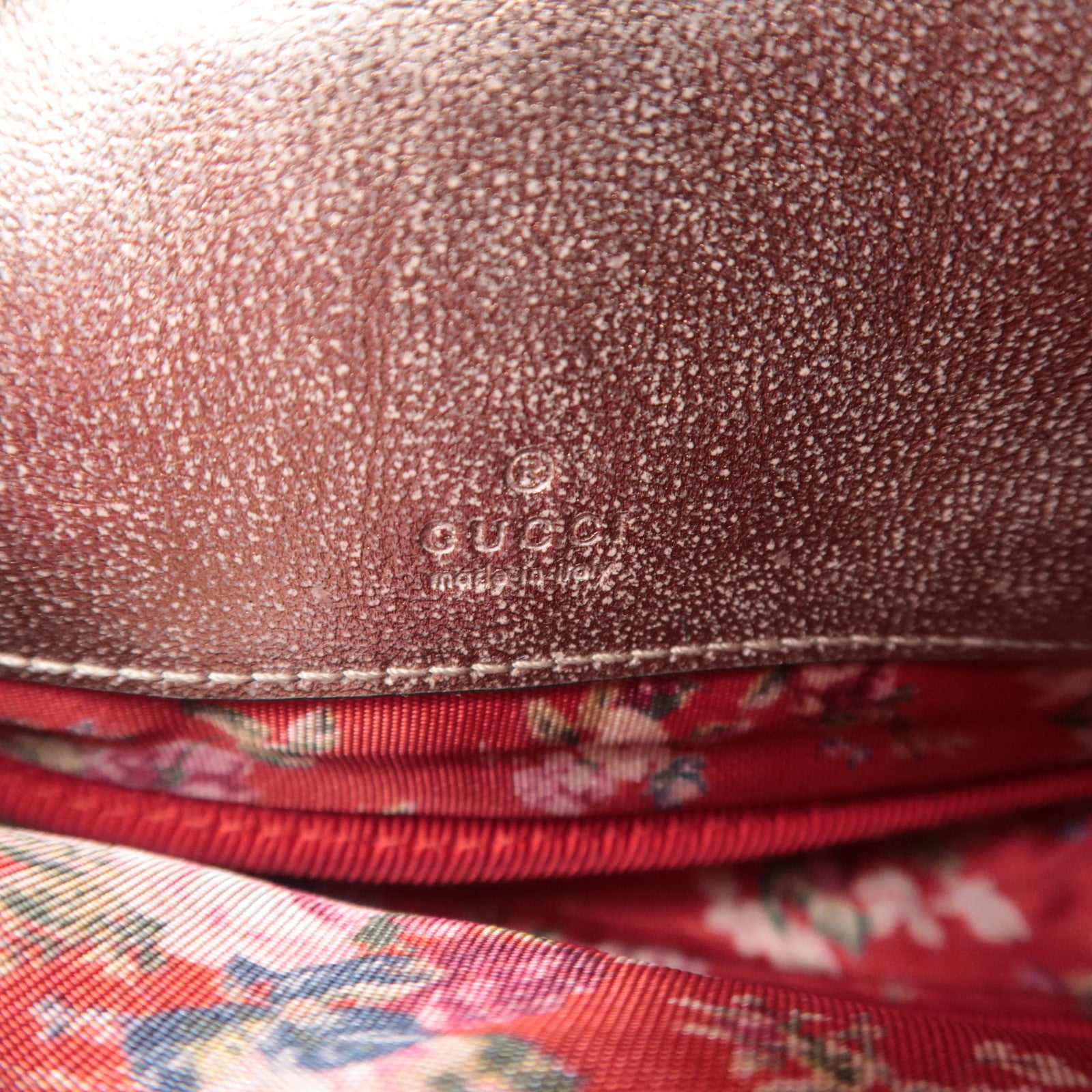 GUCCI Zumi Shoulder Bag Leather Metallic Pink Blue 534951