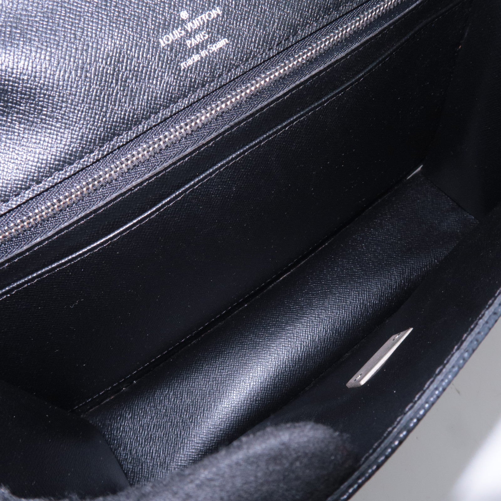 Louis Vuitton Taiga Selenga Clutch Bag Ardoise M30782