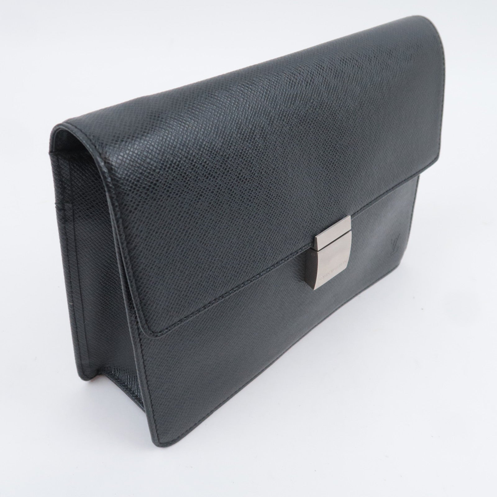 Louis Vuitton Taiga Selenga Clutch Bag Ardoise M30782