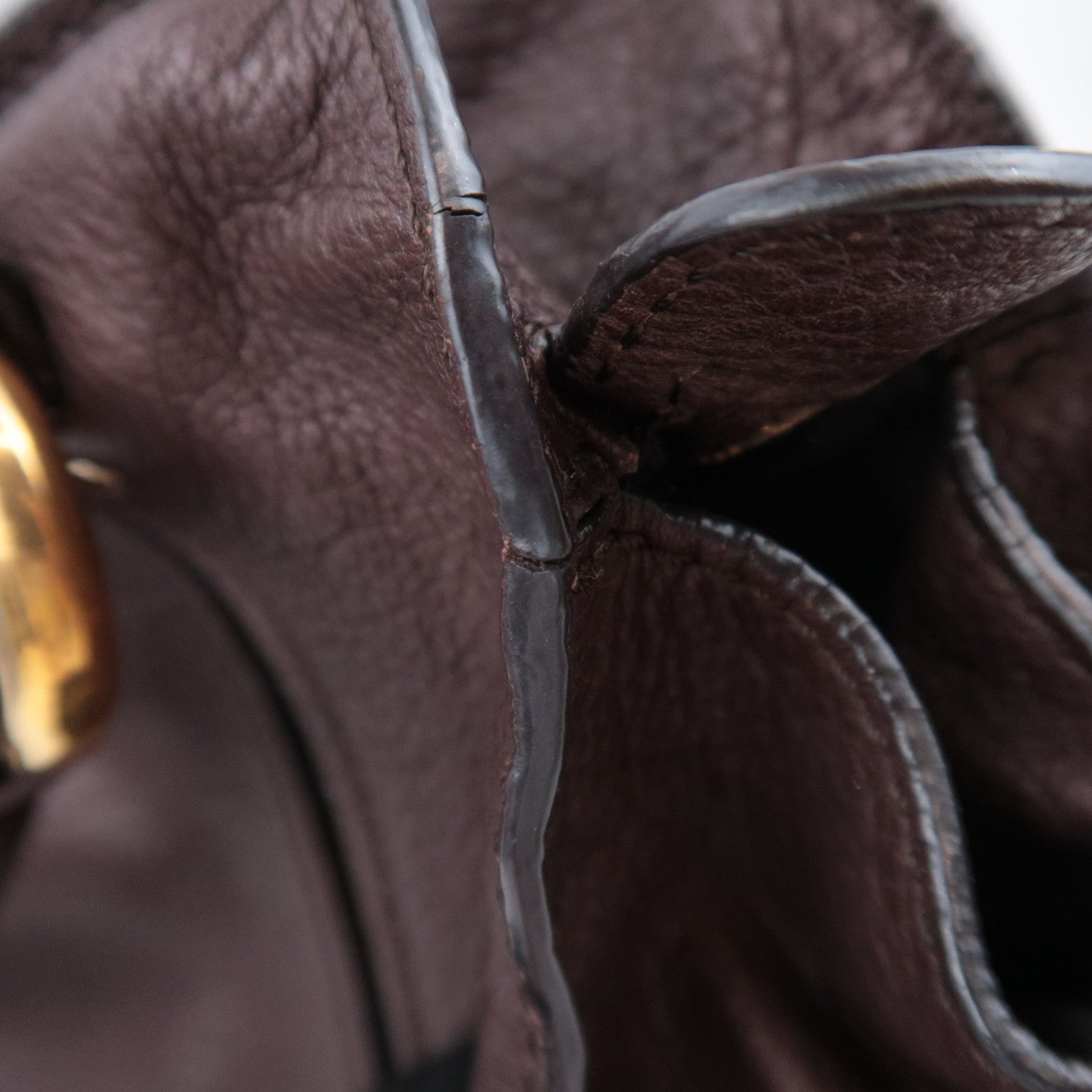 CELINE Bittersweet Leather Shoulder Bag Brown