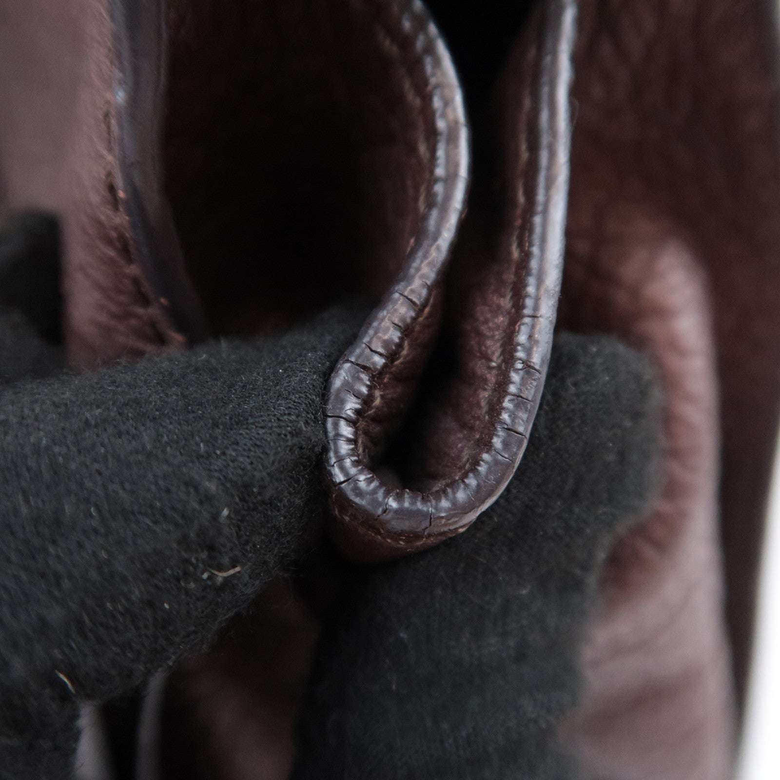 CELINE Bittersweet Leather Shoulder Bag Brown