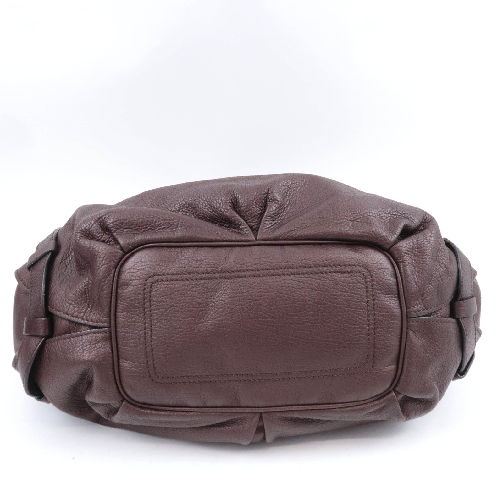 CELINE Bittersweet Leather Shoulder Bag Brown
