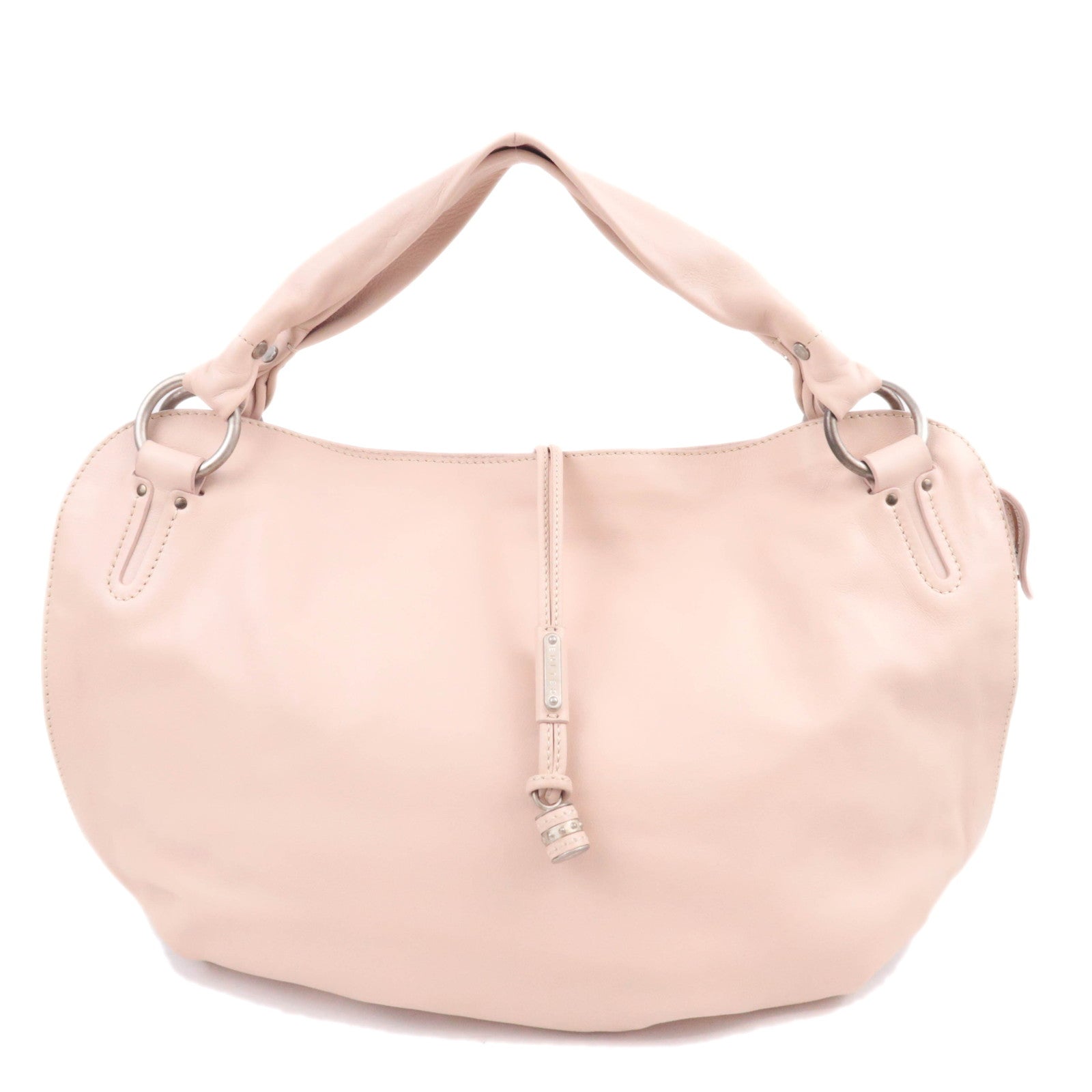 CELINE Bittersweet Leather Shoulder Bag Pink Beige91809