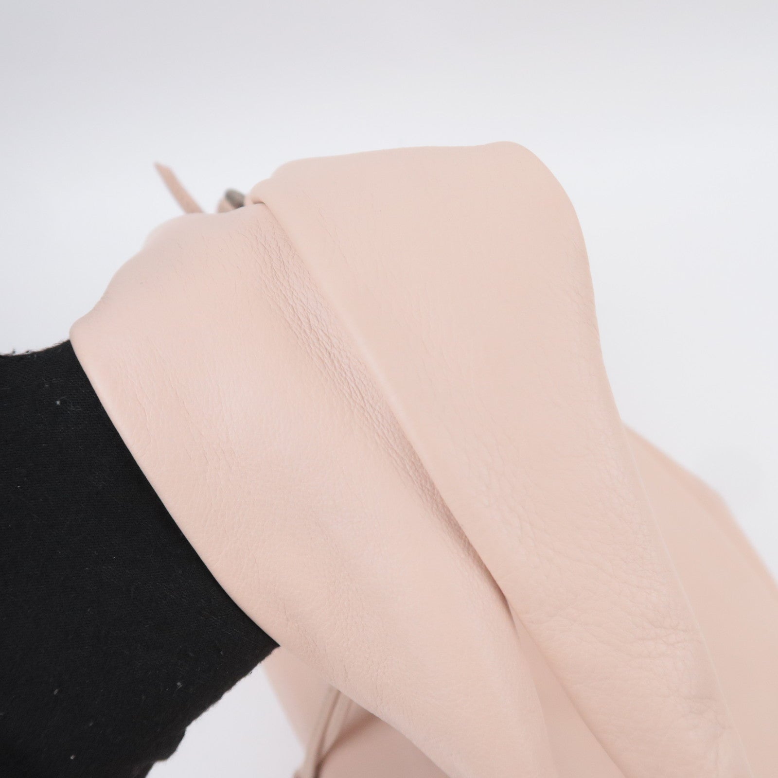 CELINE Bittersweet Leather Shoulder Bag Pink Beige
