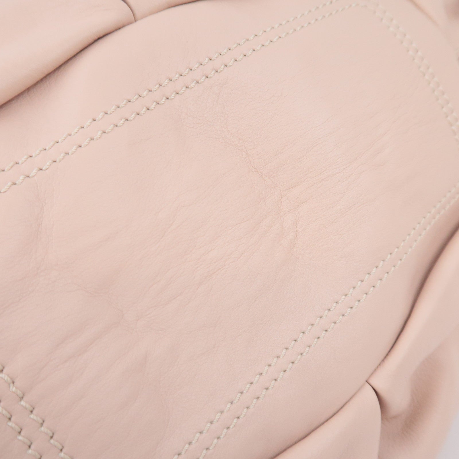 CELINE Bittersweet Leather Shoulder Bag Pink Beige