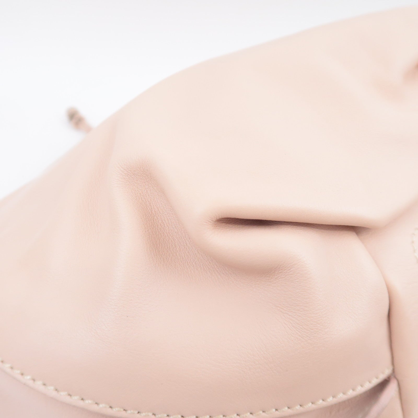 CELINE Bittersweet Leather Shoulder Bag Pink Beige
