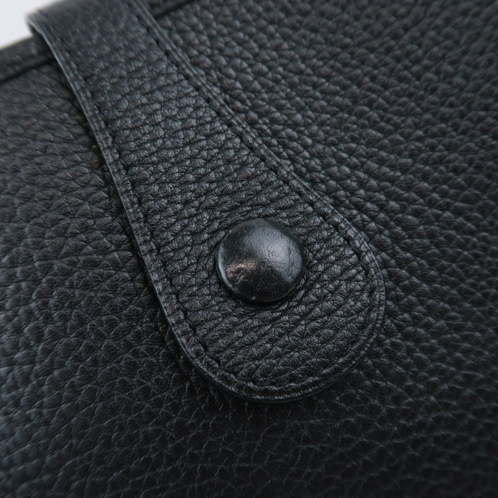 HERMES Evelyn 1 GM □O Stamp(2011) Taurillon Clemence Black