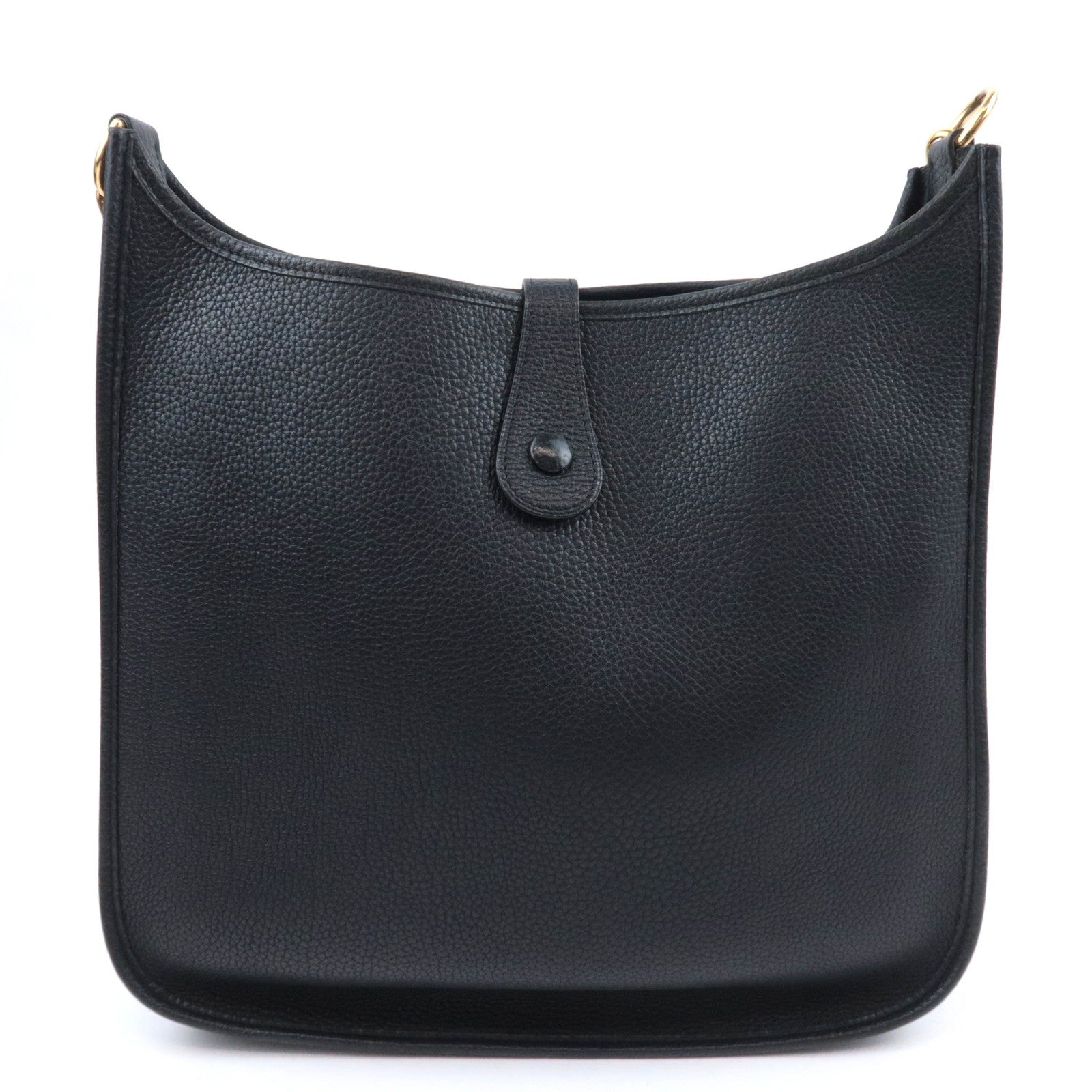 HERMES Evelyn 1 GM □O Stamp(2011) Taurillon Clemence Black