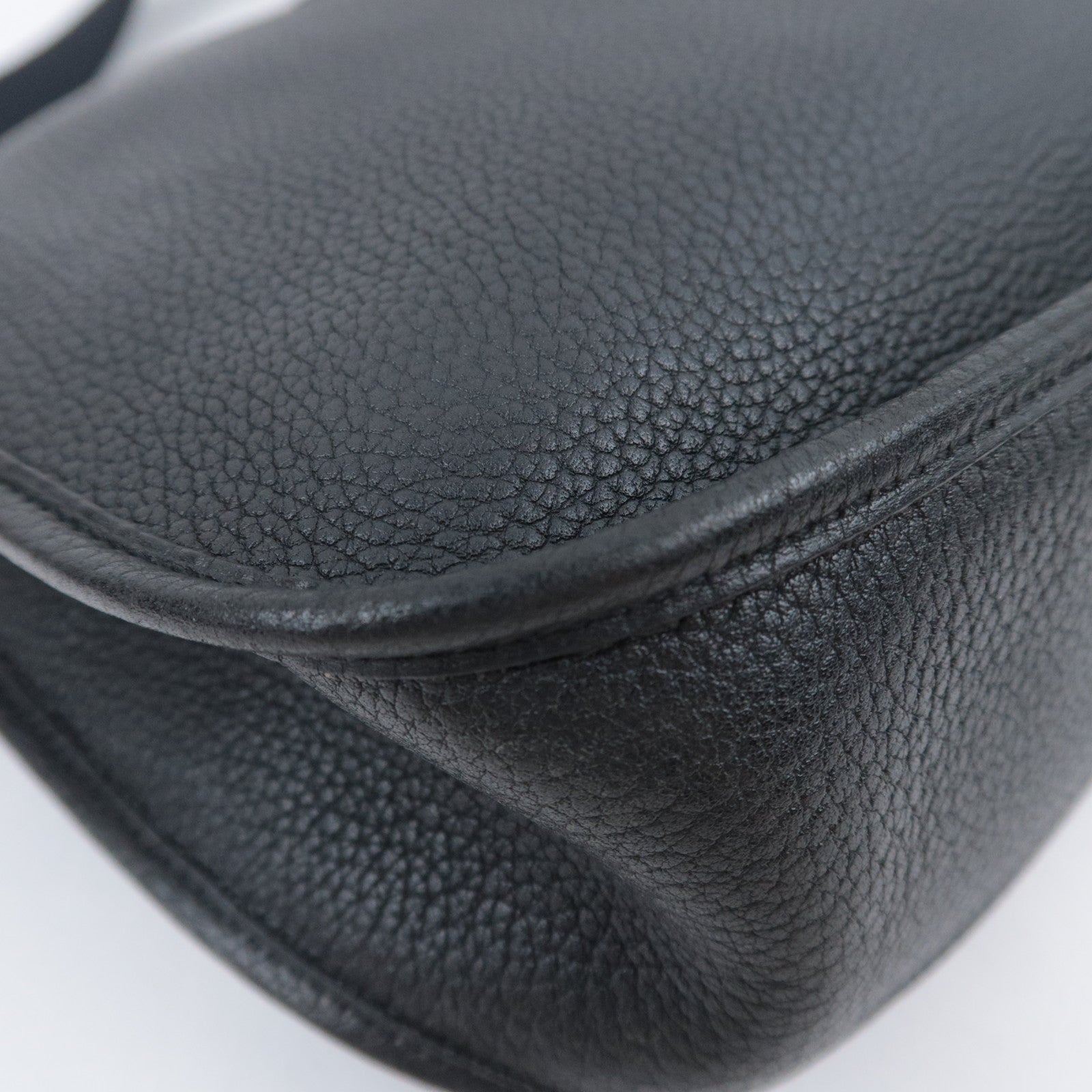 HERMES Evelyn 1 GM □O Stamp(2011) Taurillon Clemence Black