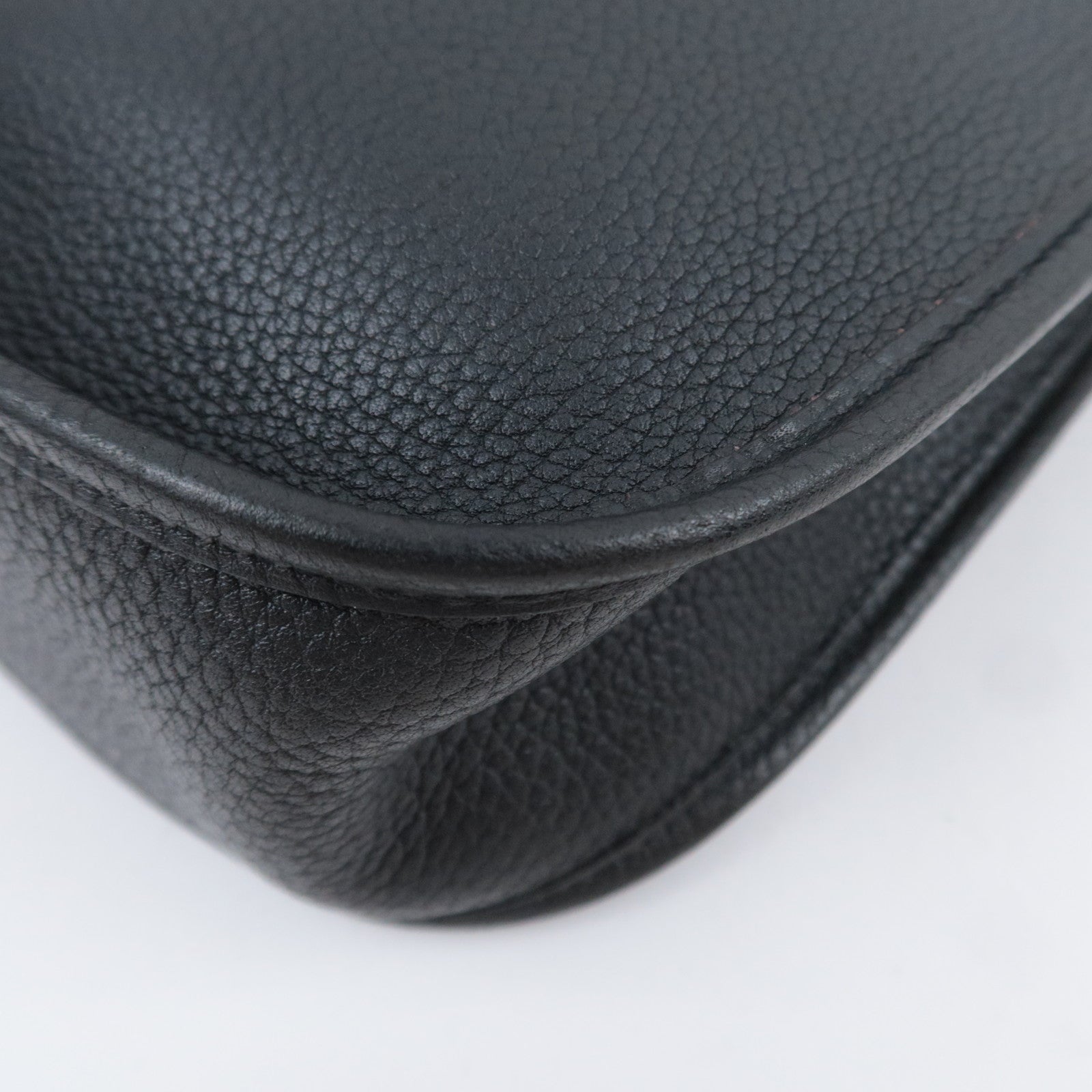 HERMES Evelyn 1 GM □O Stamp(2011) Taurillon Clemence Black