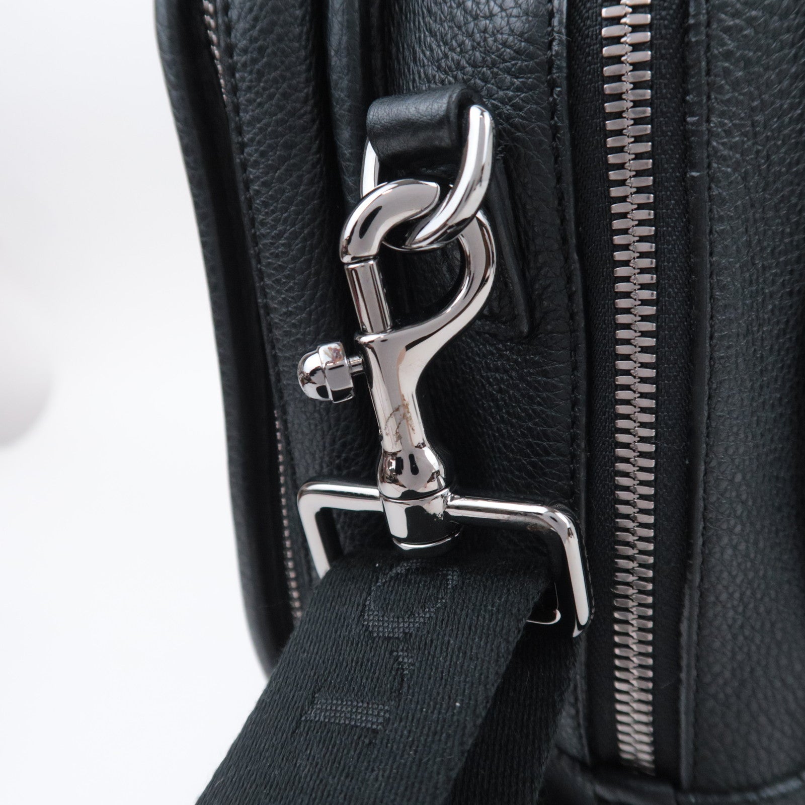 LOEWE 2Way Leather Handbag Black