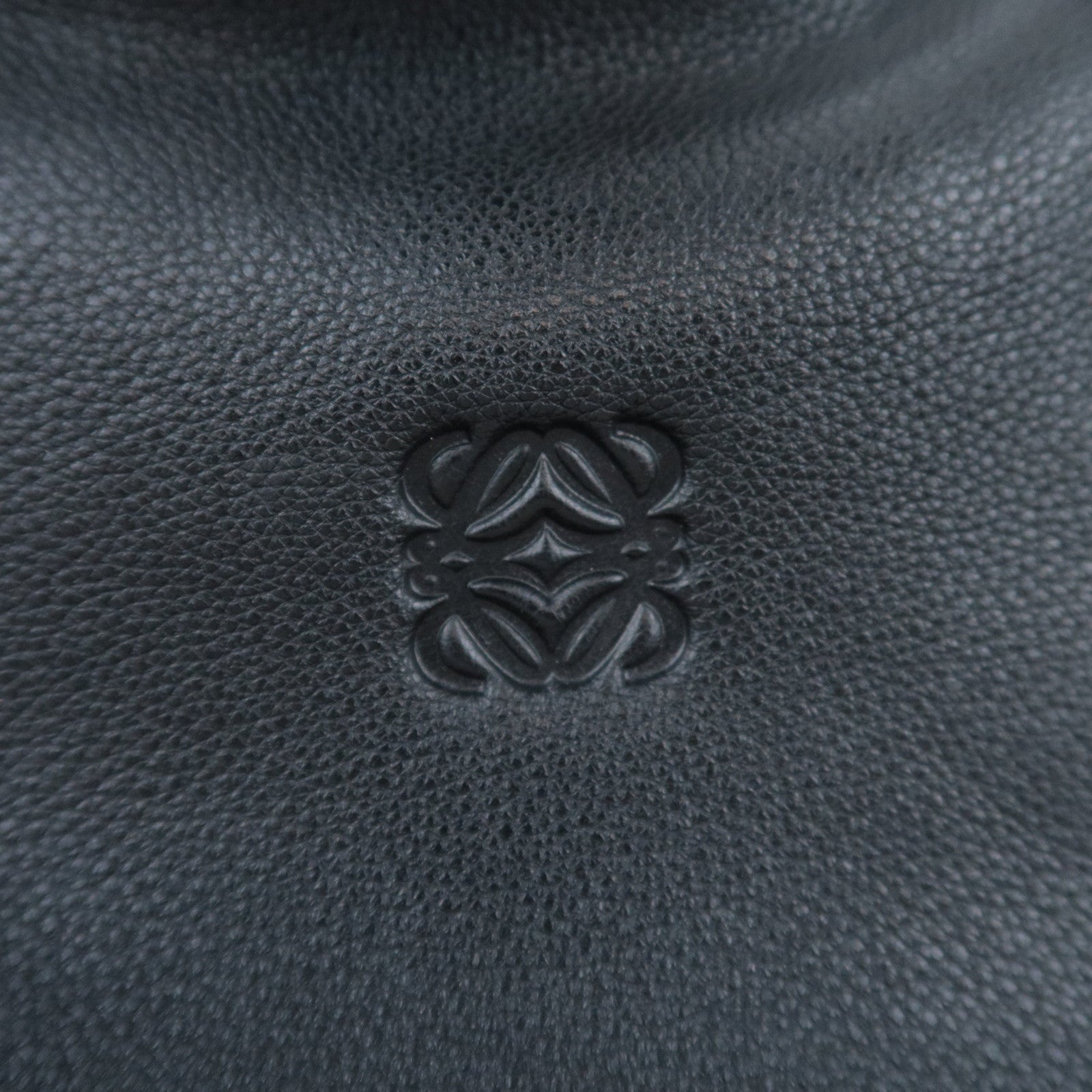 LOEWE 2Way Leather Handbag Black