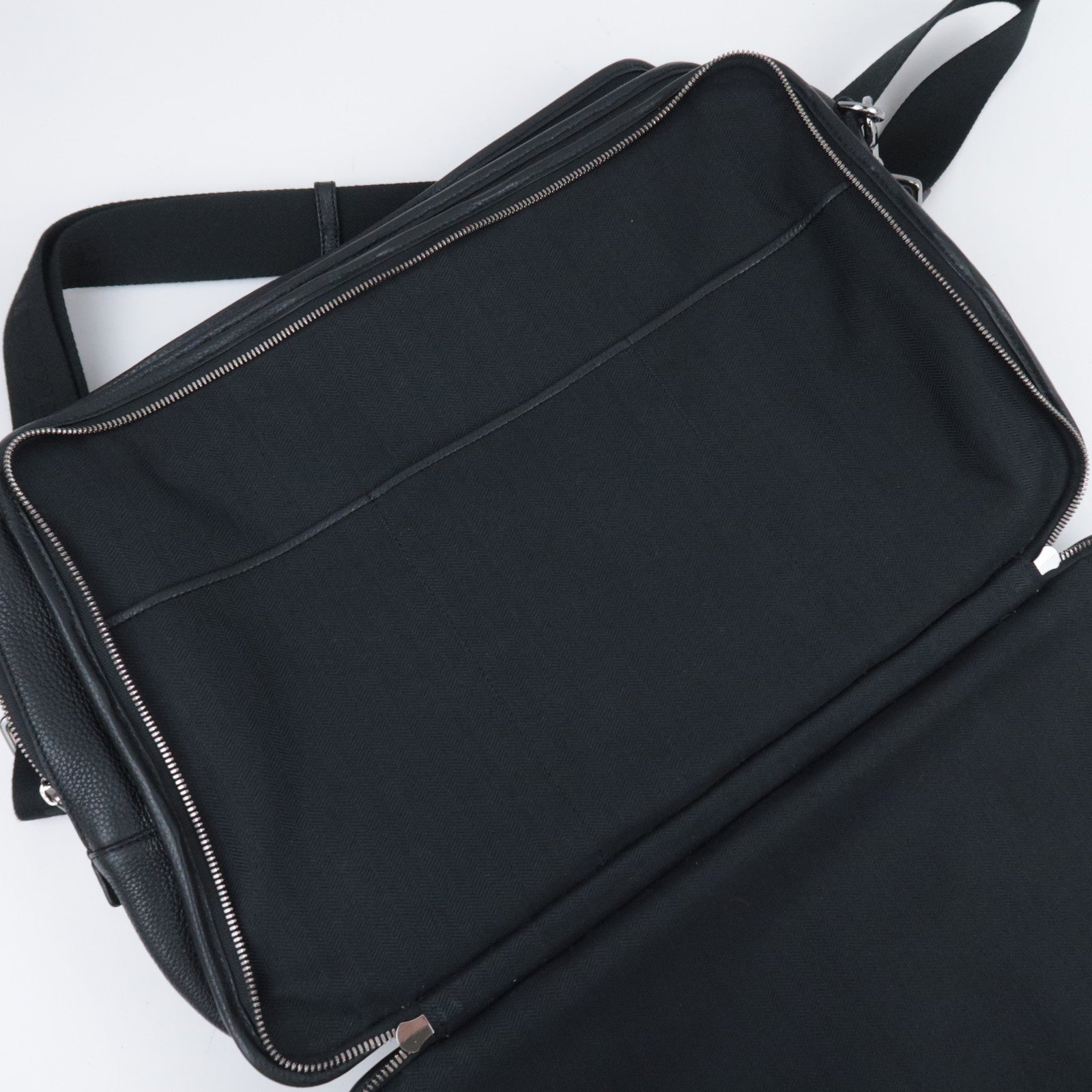 LOEWE 2Way Leather Handbag Black